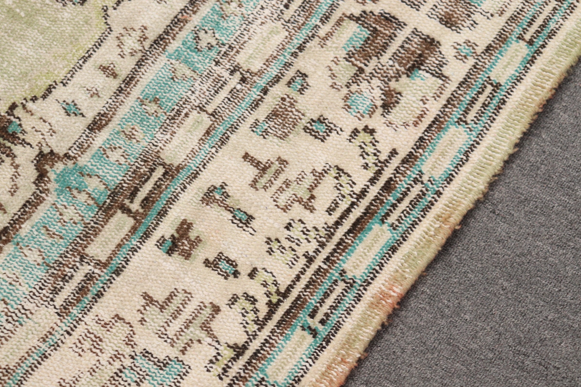 Living Room Rug, Vintage Rug, Bedroom Rugs, 6.2x8.7 ft Large Rug, Kitchen Rugs, Wool Rugs, Rugs for Salon, Green Oushak Rug, Turkish Rug