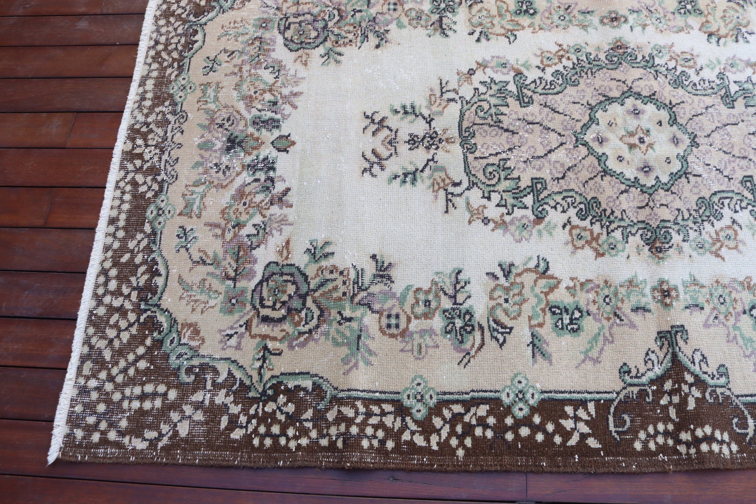 Bej Havalı Halılar, 4,1x6,9 ft Alan Halıları, Boho Alan Halısı, Vintage Halılar, Açıklama Halısı, Çocuk Halısı, Türk Halısı, El Dokuma Halılar, Sanatsal Halı