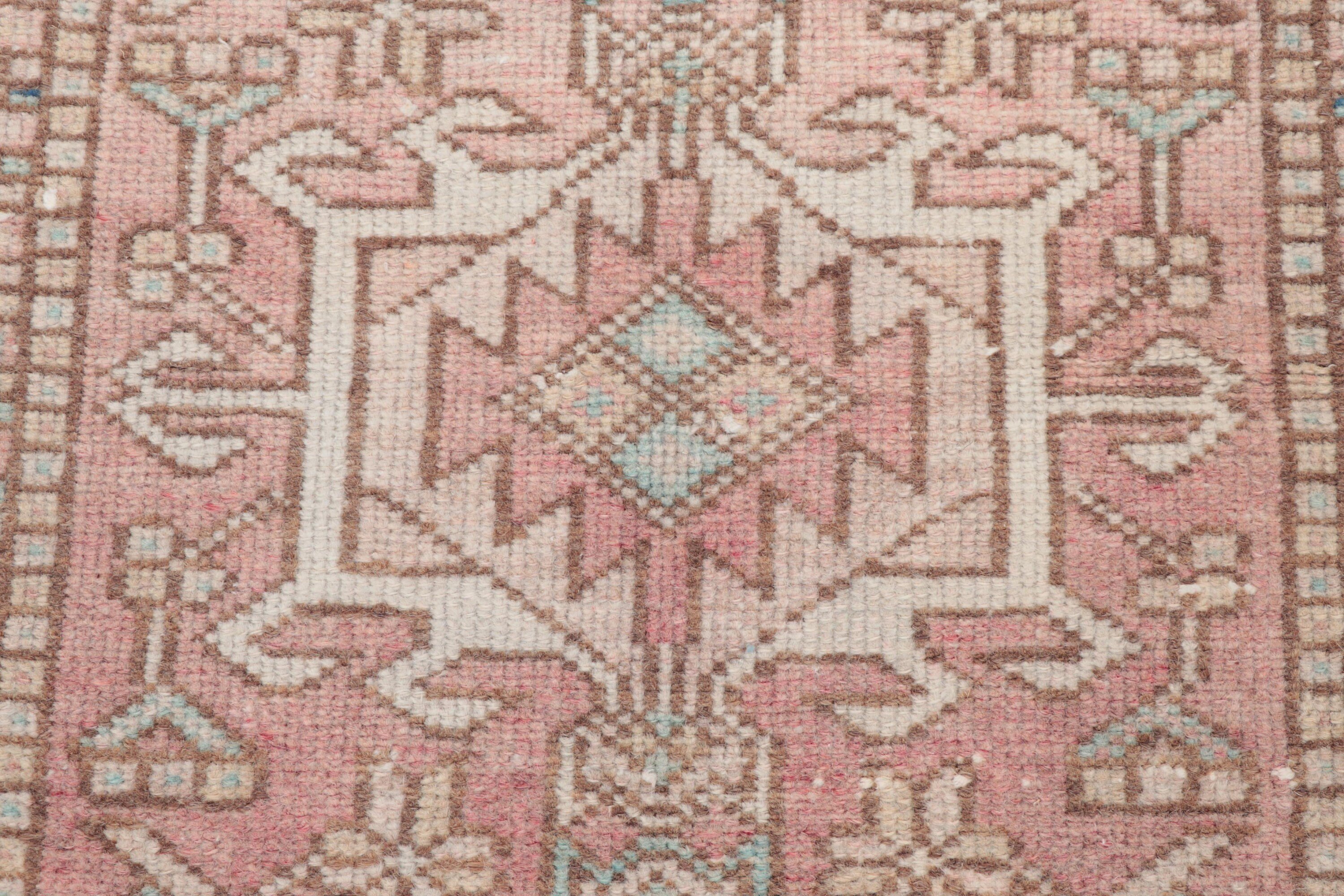 Pembe Antika Halılar, Mutfak Halıları, Vintage Halılar, Vintage Yolluk Halısı, Türk Halıları, 1.6x5.5 ft Yolluk Halısı, Koridor Halısı, El Dokuma Halı