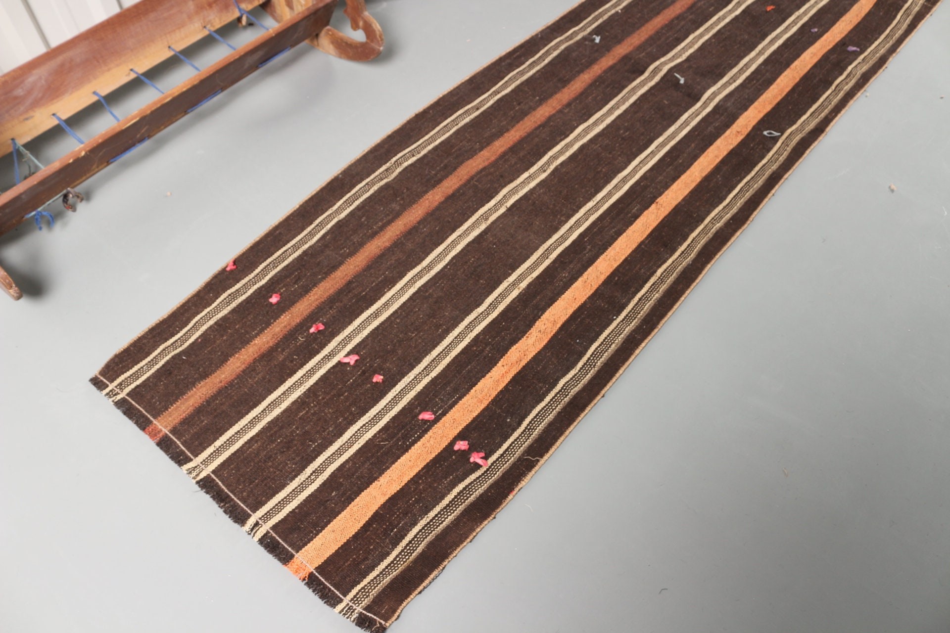 Runner Halıları, Vintage Halı, Harika Halı, Siyah Mutfak Halısı, Merdiven Halısı, Kilim, 2,4x8,8 ft Runner Halısı, Yatak Odası Halıları, Yer Halısı, Türk Halısı