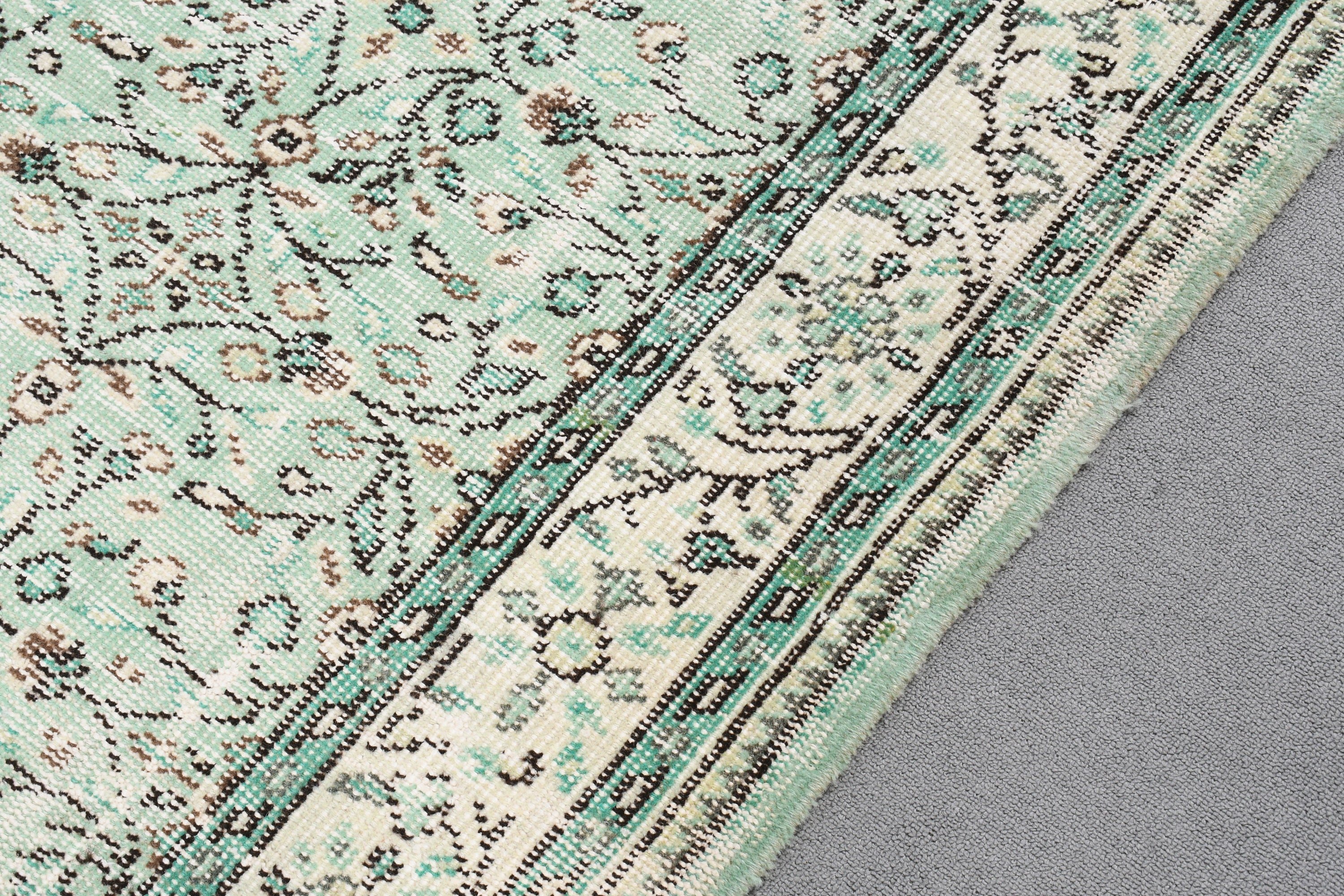 Vintage Rug, Large Oushak Rugs, Turkish Rugs, 4.8x8.5 ft Large Rug, Large Vintage Rug, Moroccan Rug, Oriental Rugs, Green Antique Rugs