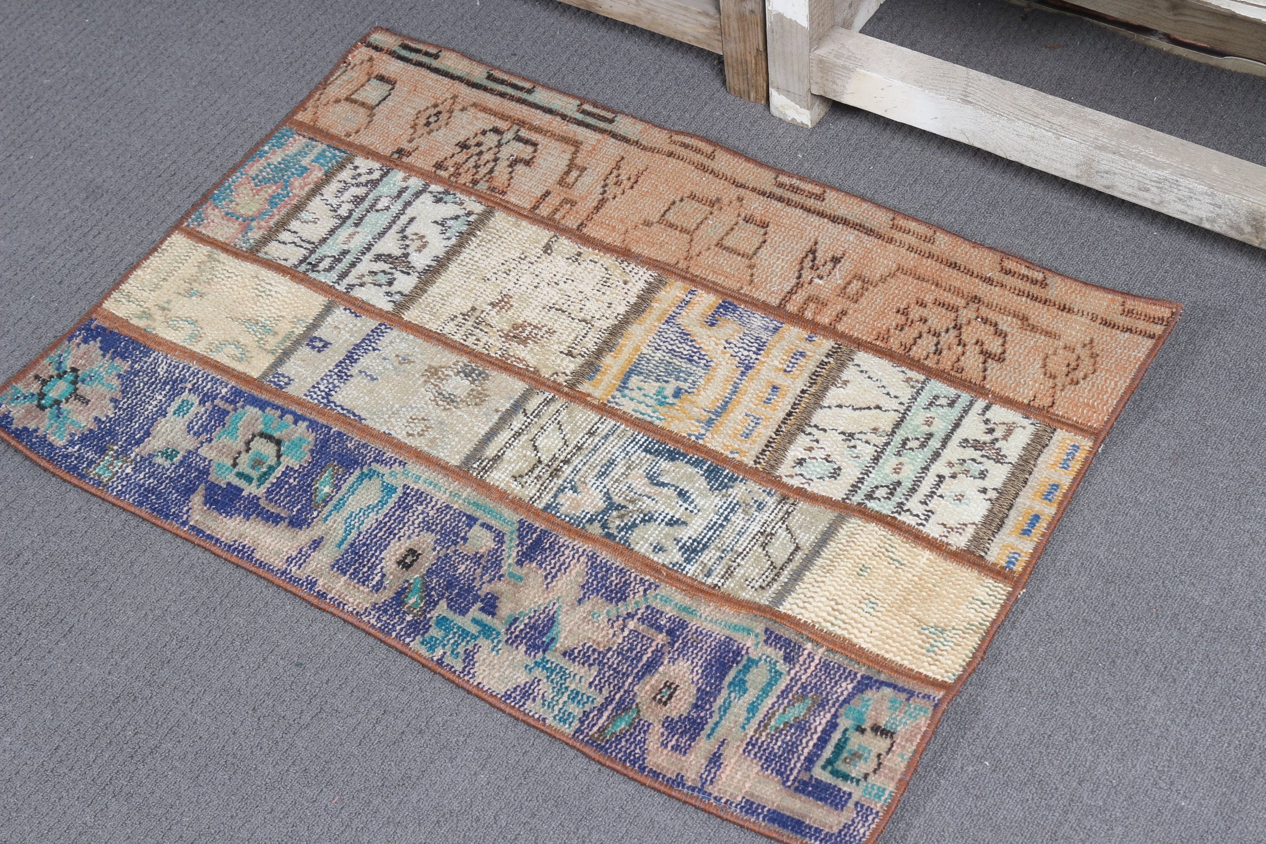 Floor Rug, Oriental Rugs, Door Mat Rugs, Car Mat Rug, Brown Anatolian Rugs, Antique Rugs, Turkish Rug, 1.9x2.7 ft Small Rugs, Vintage Rugs