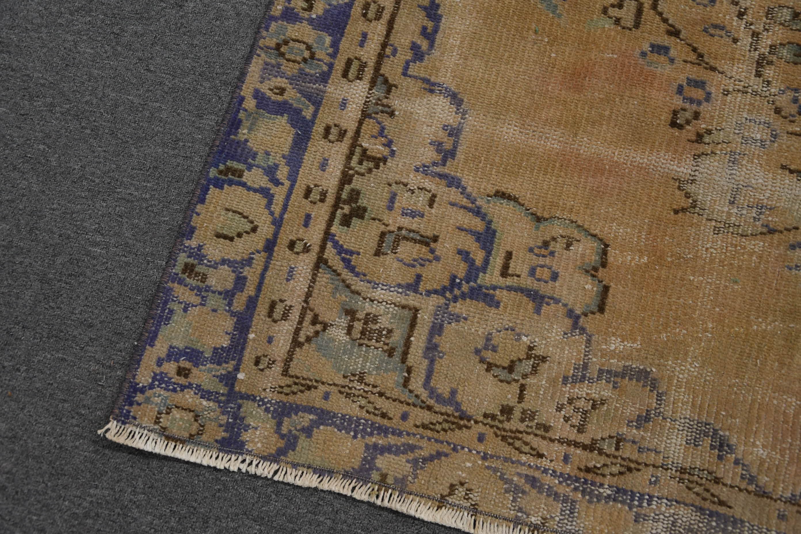 Yer Halısı, Mutfak Halıları, Oturma Odası Halıları, Kahverengi Ev Dekor Halısı, Vintage Halı, Boho Halısı, Türk Halısı, 4.2x7.8 ft Alan Halısı, Fas Halısı