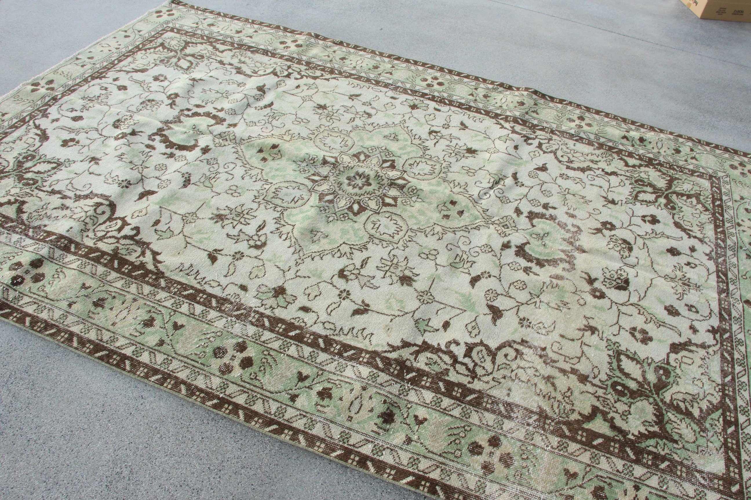 Vintage Halı, Türk Halısı, Oturma Odası Halıları, Bohem Halısı, Yatak Odası Halıları, Bej El Dokuma Halısı, Lüks Halılar, Boho Halısı, 6.1x9.2 ft Büyük Halı