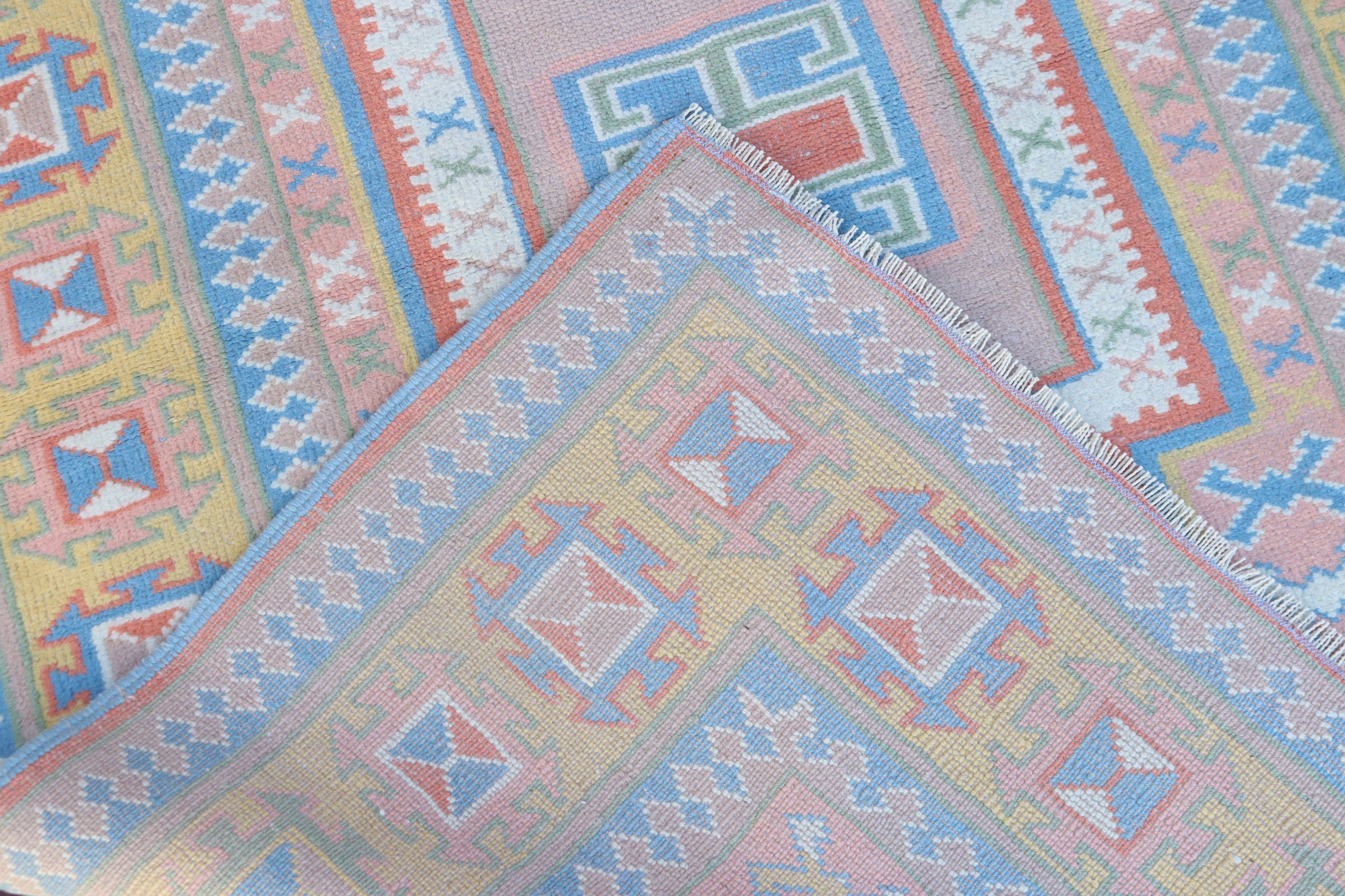 Pembe Yün Halılar, Dekoratif Halılar, Ofis Halısı, Modern Halılar, Giriş Halısı, Vintage Halılar, Türk Halıları, 3.6x5.2 ft Accent Halı