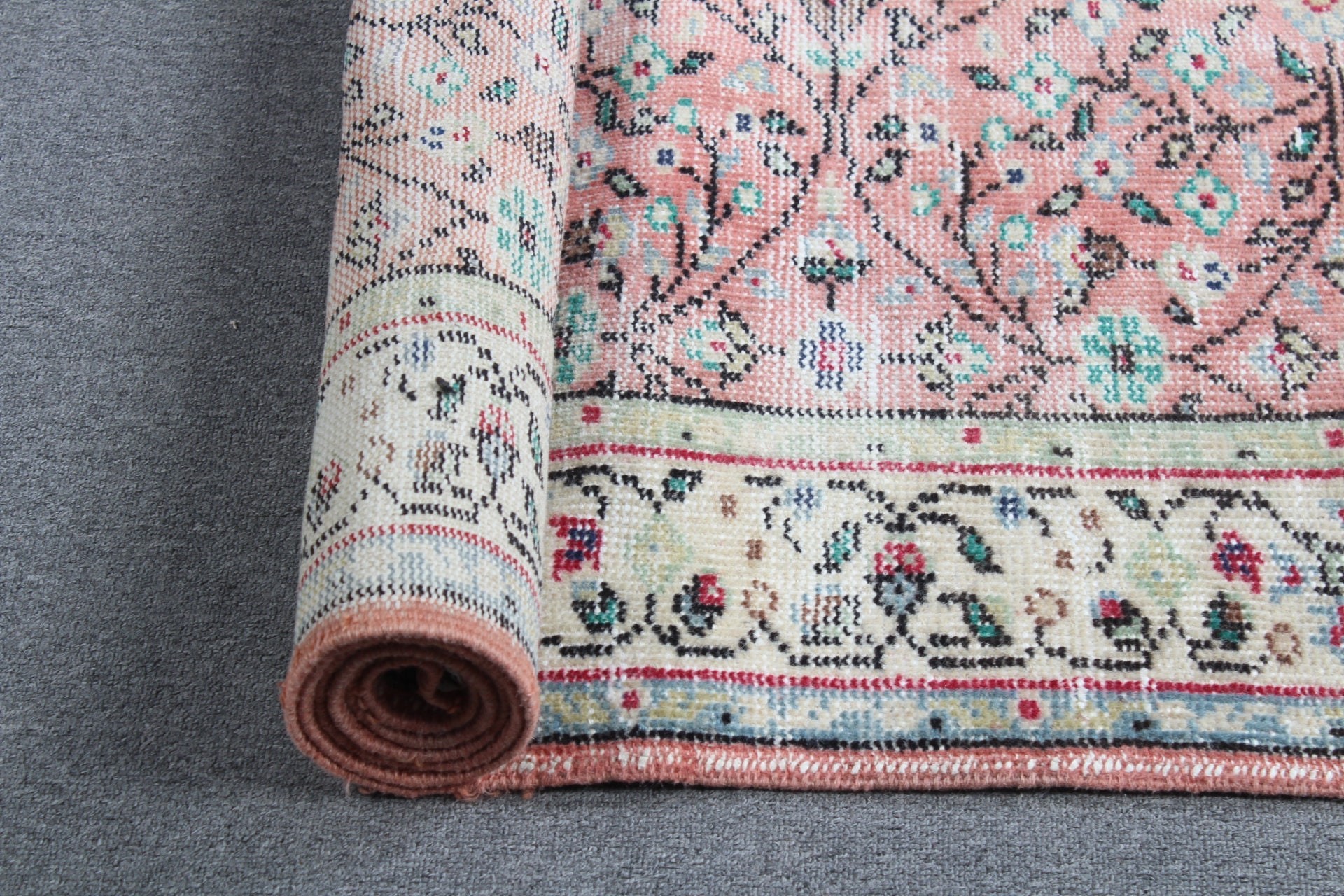 Parlak Halı, Oturma Odası Halısı, 4,9x8,2 ft Büyük Halılar, Yer Halısı, Havalı Halı, Pembe Fas Halısı, Vintage Halılar, Türk Halısı, Yemek Odası Halıları