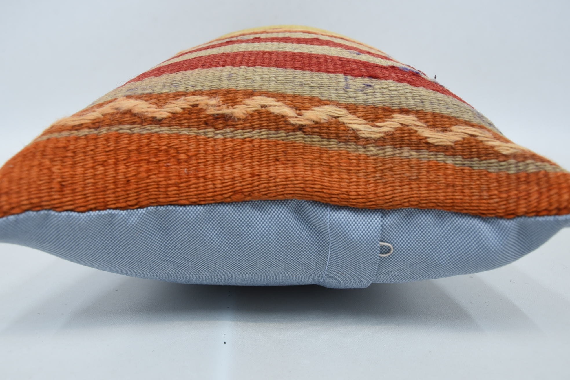 Vintage Pillow, Bolster Throw Pillow Sham, Ethnical Kilim Rug Pillow, Boho Pillow Sham Cover, 12"x24" Red Pillow Case