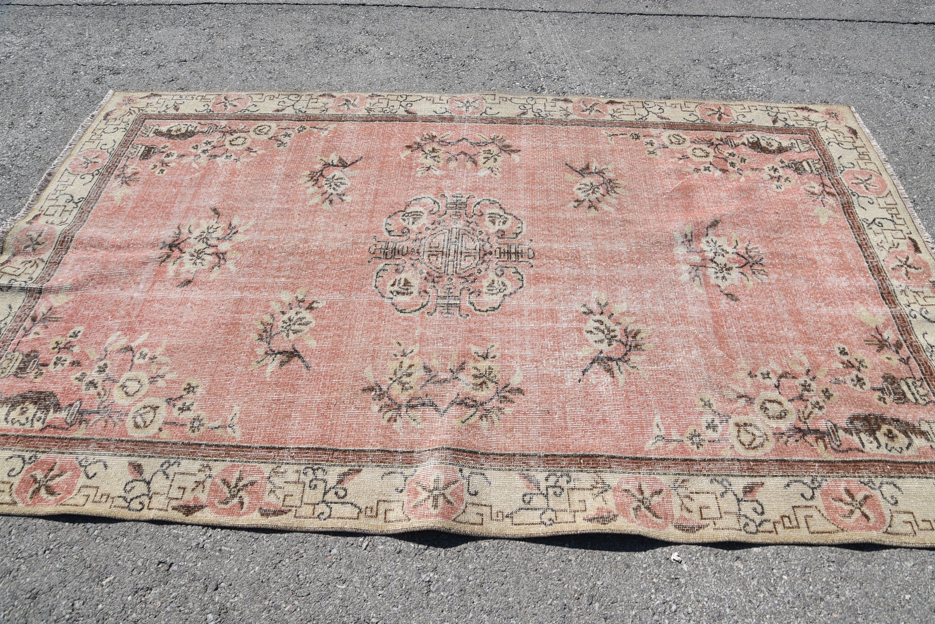 Salon Halısı, El Dokuma Halısı, Mutfak Halıları, 5.3x8.8 ft Büyük Halı, Vintage Halı, Yemek Odası Halıları, Yer Halısı, Türk Halısı, Yemek Odası Halıları