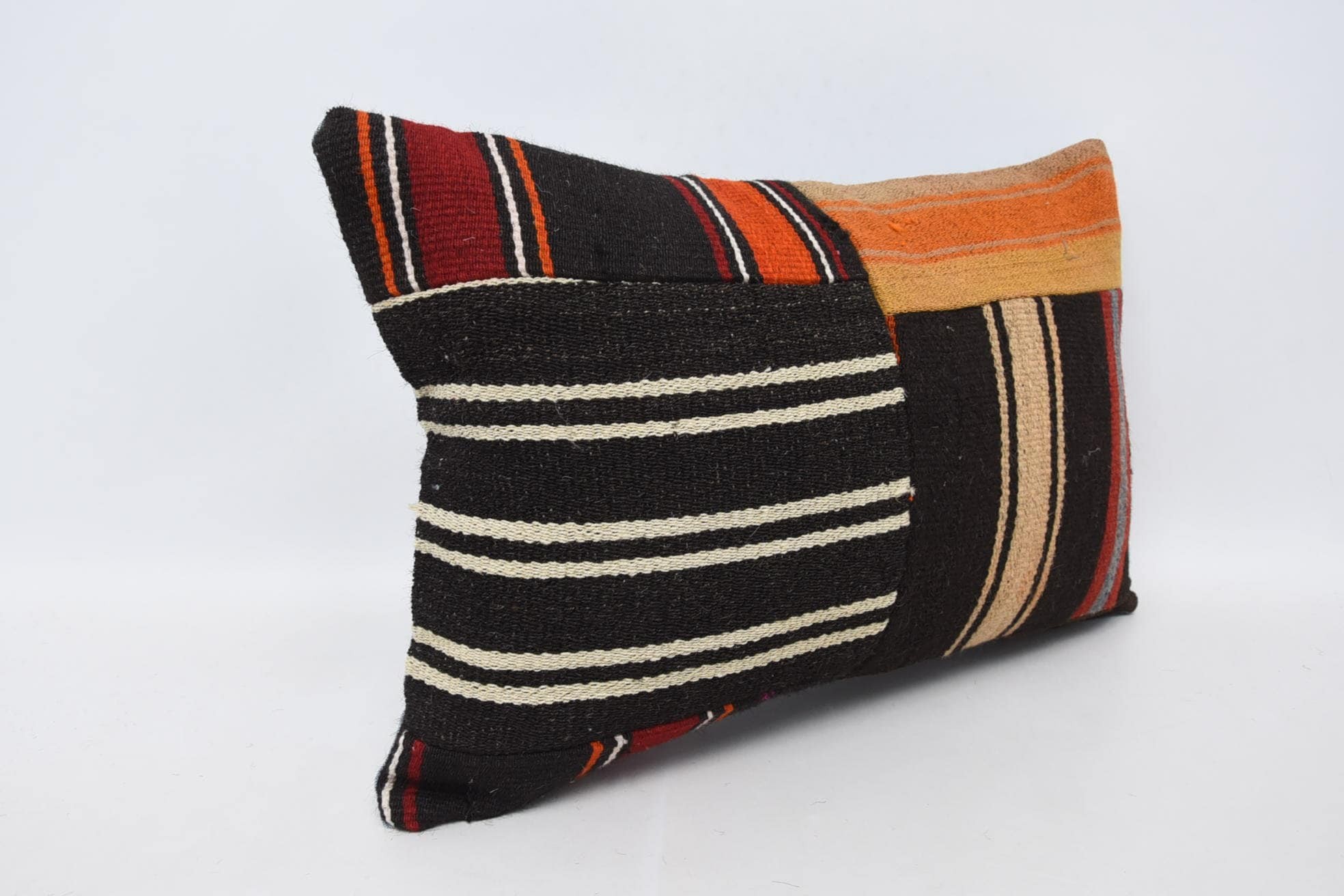 Neutral Throw Pillow Case, Vintage Kilim Pillow Pillow Sham, Kilim Cushion Sham, Turkish Pillow, Home Decor Pillow, 16"x24" Brown Pillow