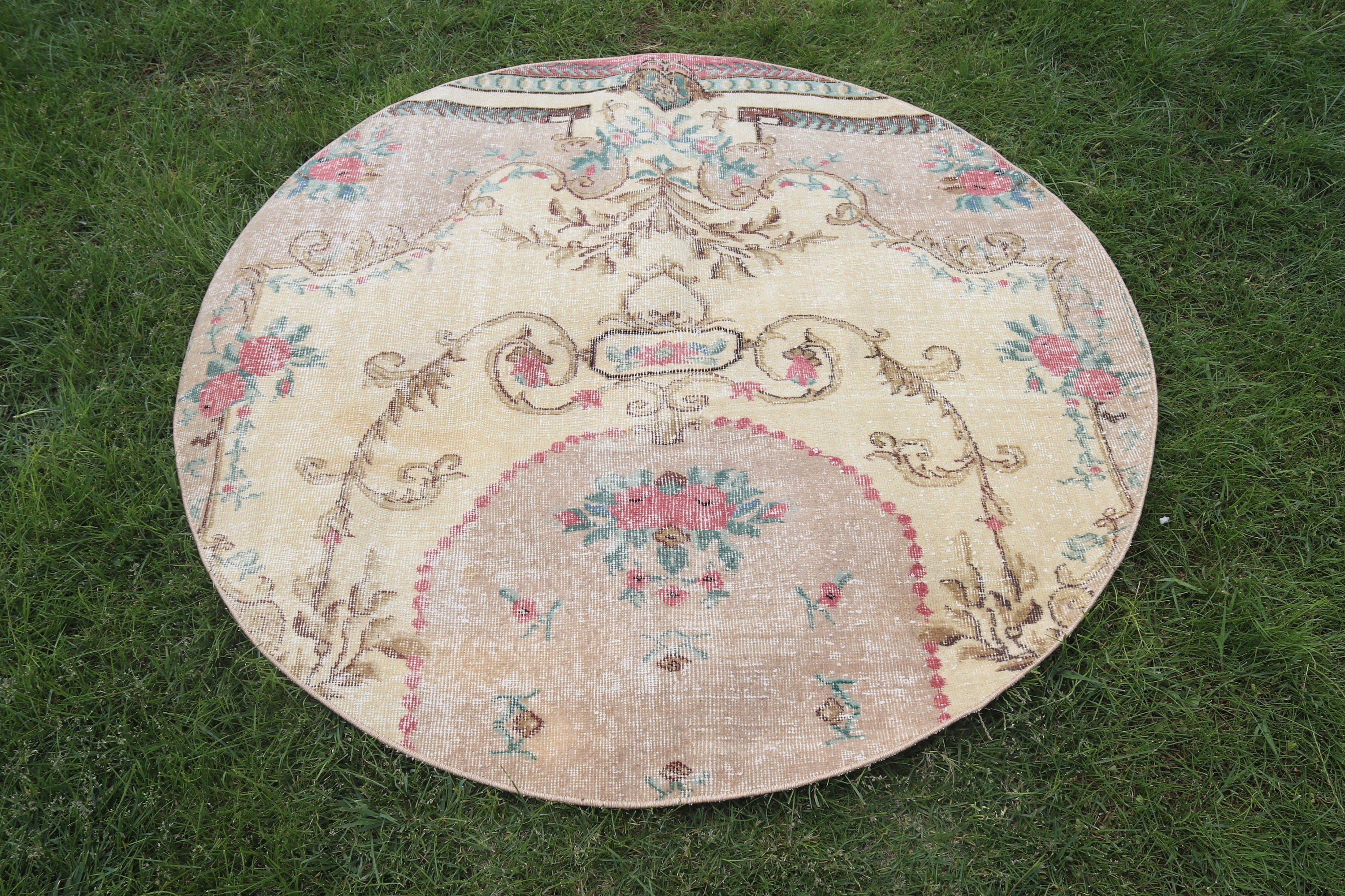 Nötr Halılar, 4,5x4,5 ft Vurgulu Halılar, Havalı Halılar, Etnik Halılar, Giriş Halıları, Sarı Geometrik Halı, Vintage Halılar, Boho Vurgulu Halı, Türk Halısı