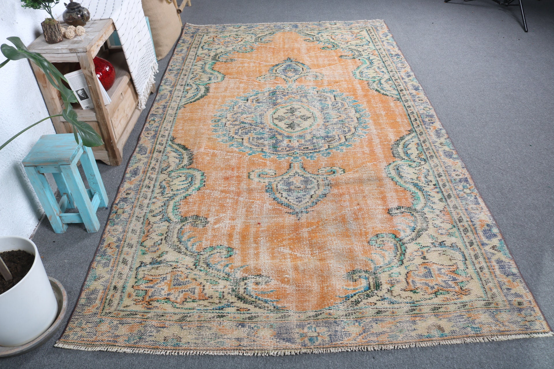 Moroccan Rug, Vintage Rug, Rugs for Dining Room, Anatolian Rug, Dining Room Rug, Living Room Rug, Turkish Rug, 5.3x9.5 ft Large Rug