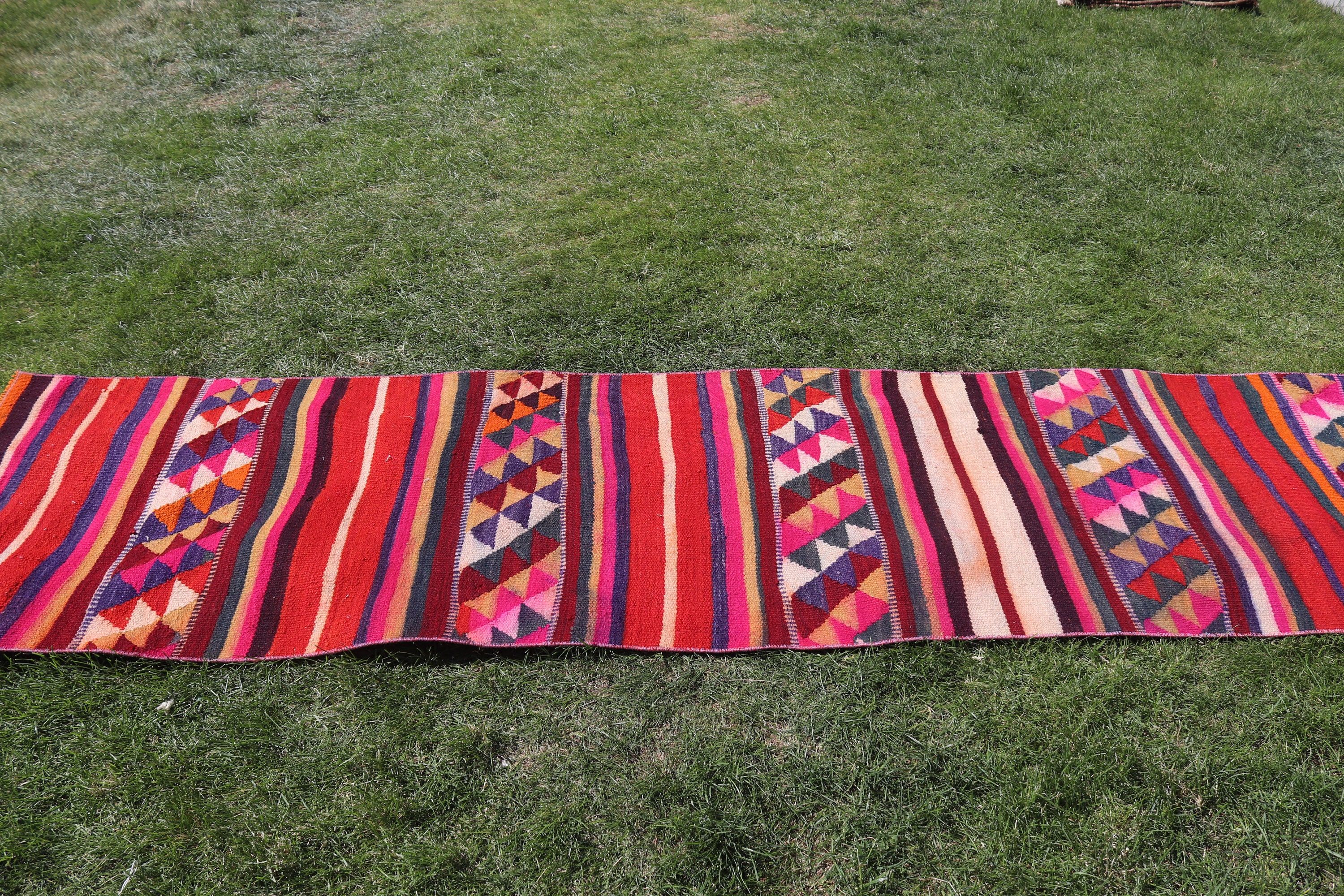 Aztek Halısı, 2.4x9.4 ft Runner Halısı, Türk Halıları, Fas Halısı, Koridor Halısı, Kilim, Merdiven Halısı, Vintage Halı, Yer Halıları, Gökkuşağı Antika Halılar