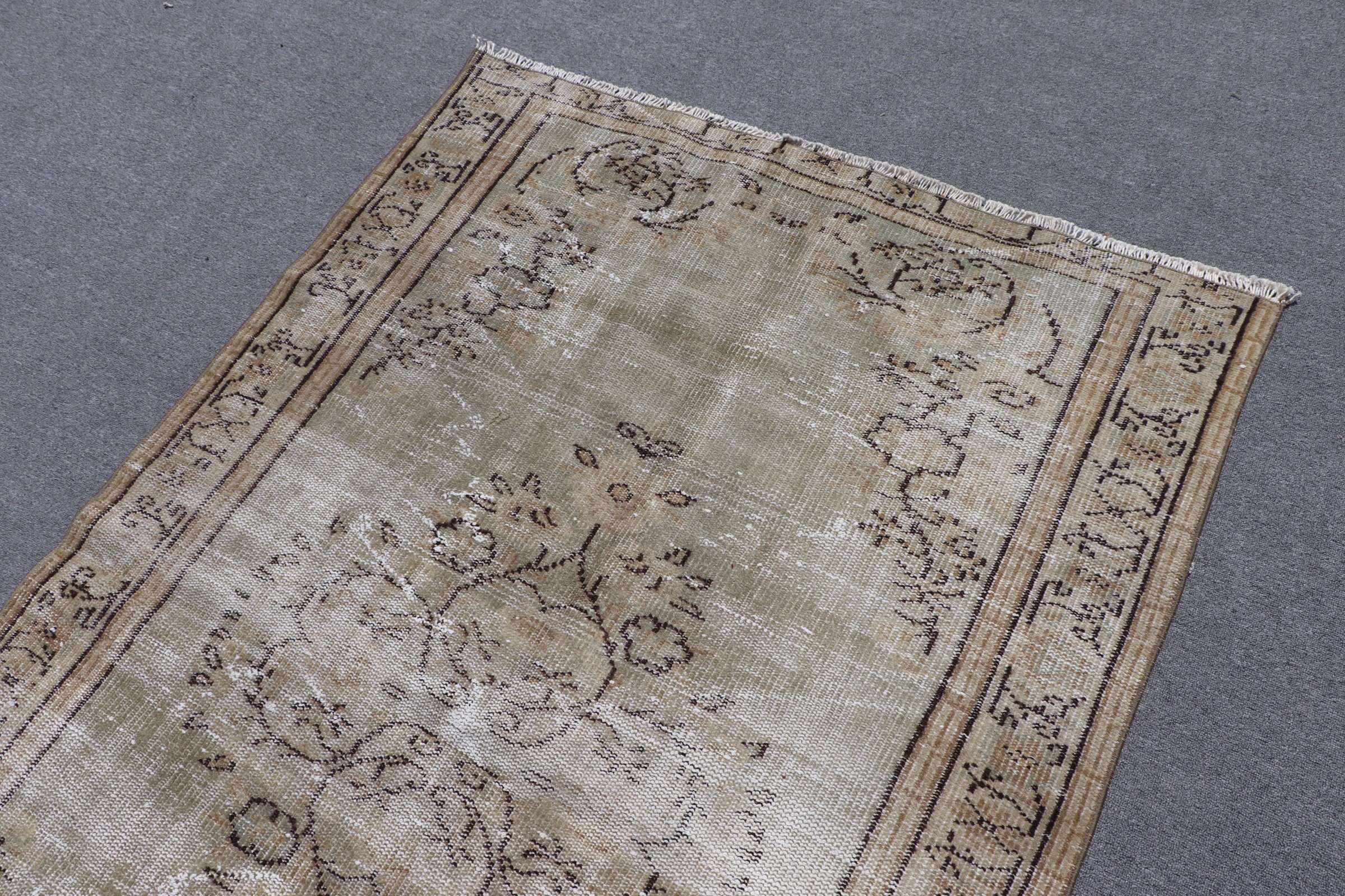 Anatolian Rug, Bedroom Rug, Beige Home Decor Rug, Art Rug, 4.2x6.4 ft Area Rugs, Vintage Rugs, Rugs for Bedroom, Turkish Rug, Kitchen Rug