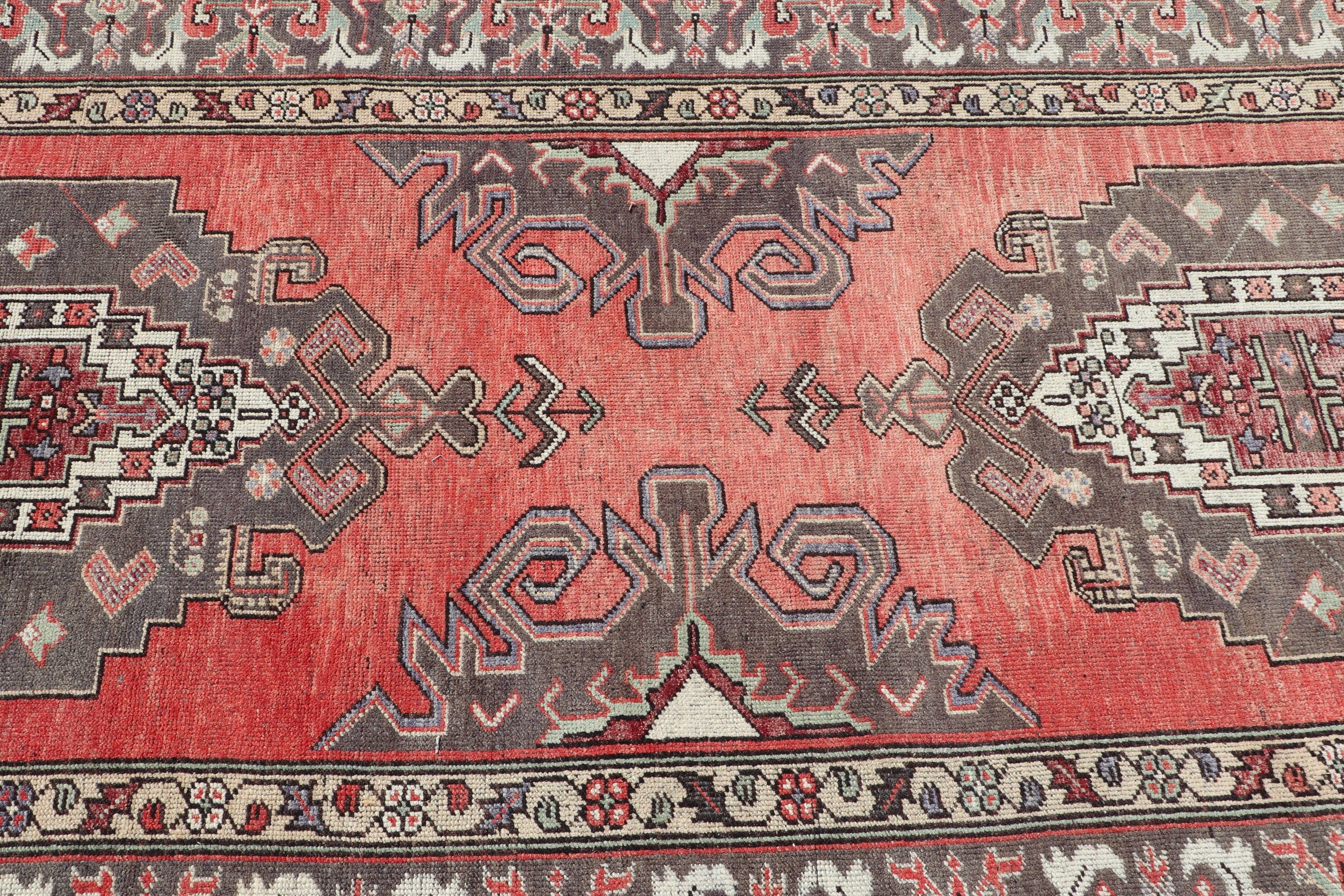 Red Bedroom Rugs, 4.8x12.1 ft Runner Rug, Art Rug, Kitchen Rug, Vintage Rugs, Hallway Rug, Home Decor Rug, Moroccan Rugs, Turkish Rug