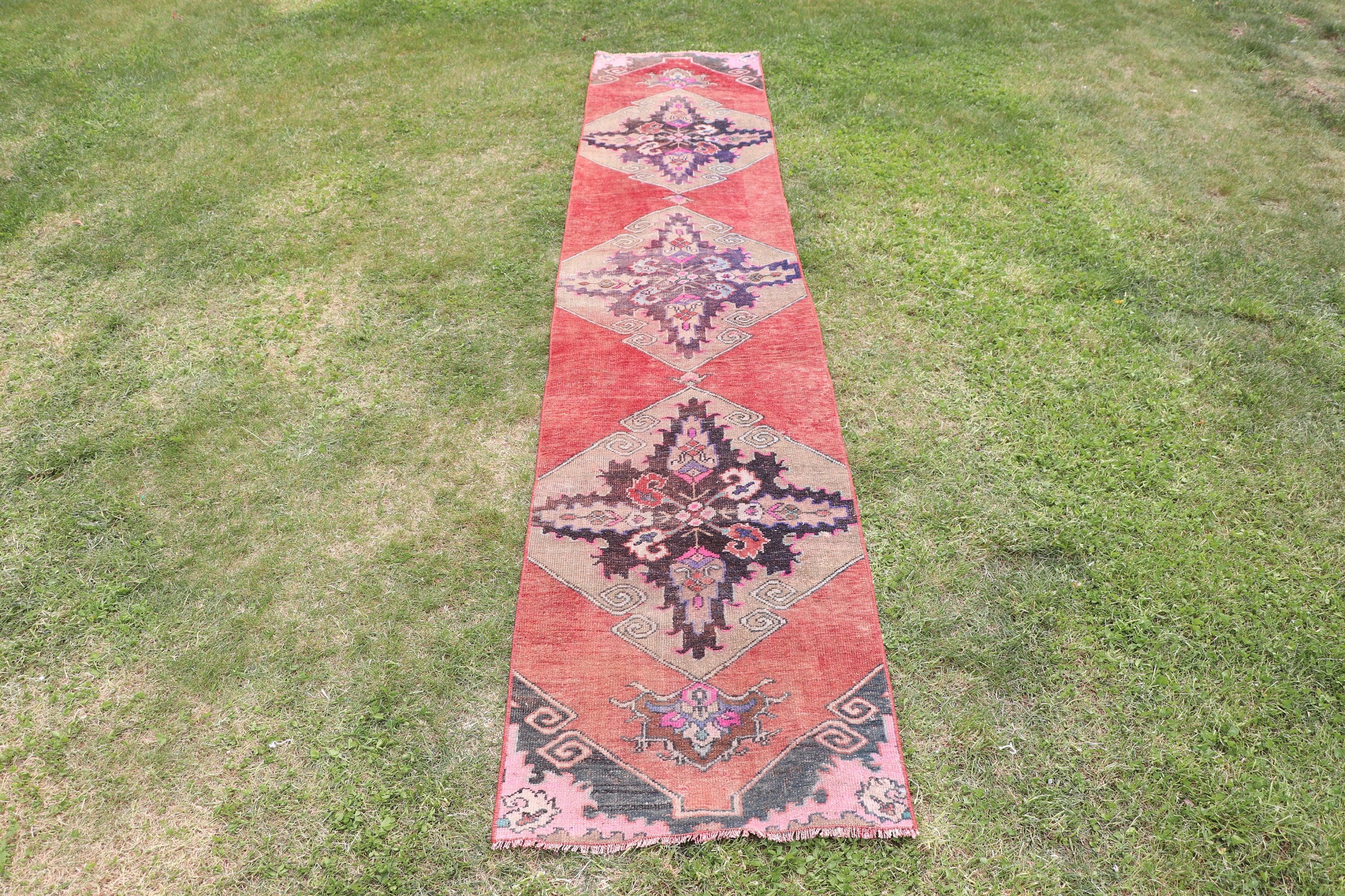 Kahverengi Yer Halısı, Mutfak Halısı, Türk Halısı, 1.8x9.1 ft Runner Halıları, Nötr Halı, Merdiven Halıları, Koridor Halısı, Vintage Halı