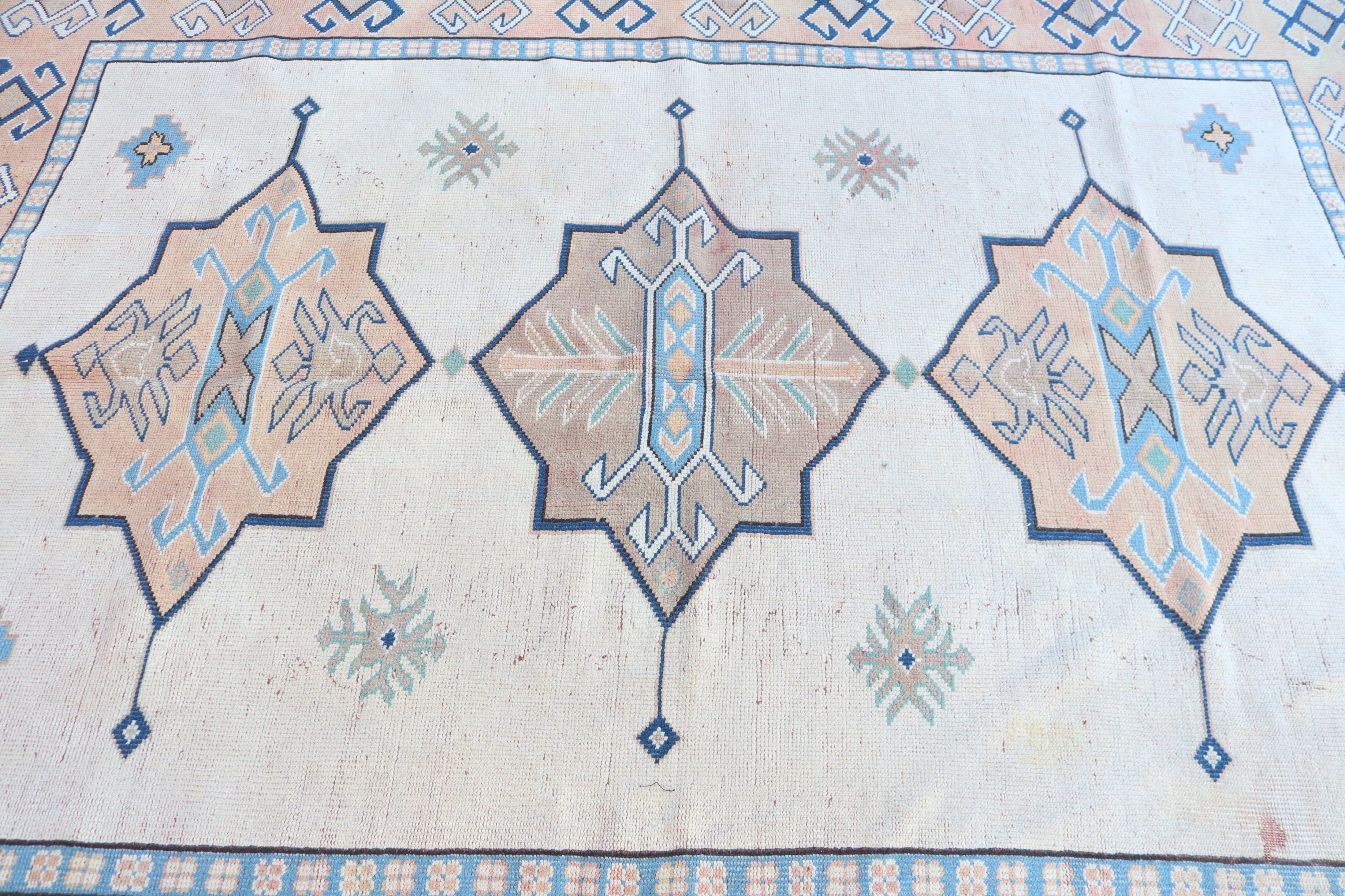 Ofis Halısı, Türk Halısı, Havalı Halılar, Oturma Odası Halıları, Açıklama Halısı, Bej Oushak Halısı, Vintage Halılar, 6,7x8,5 ft Büyük Halılar, Büyük Boho Halıları