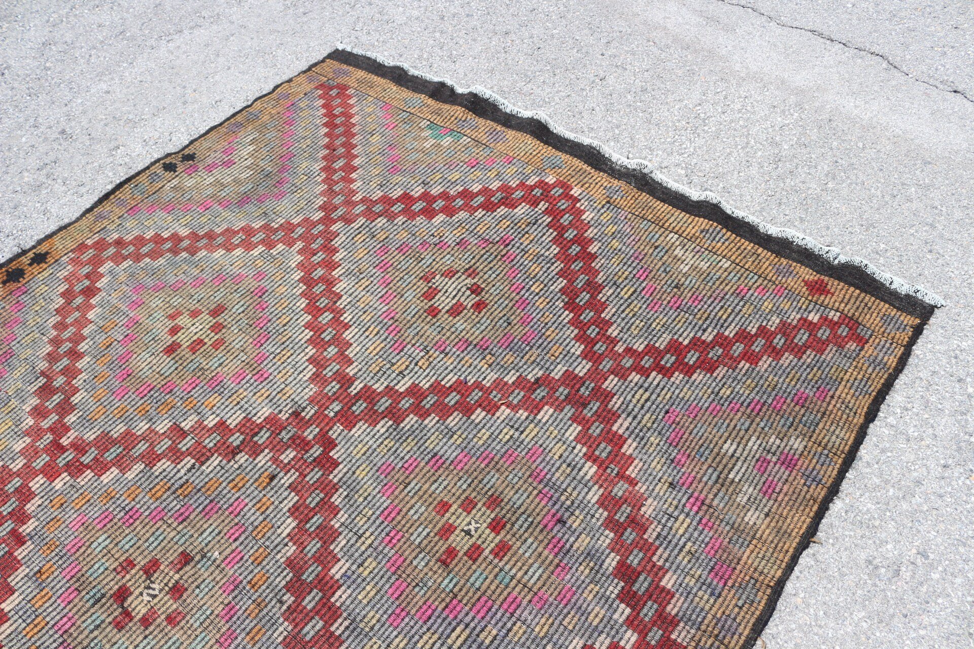 5.7x11.2 ft Large Rugs, Turkish Rug, Kilim, Office Rug, Dining Room Rug, Vintage Rug, Home Decor Rugs, Brown Bedroom Rug, Antique Rugs