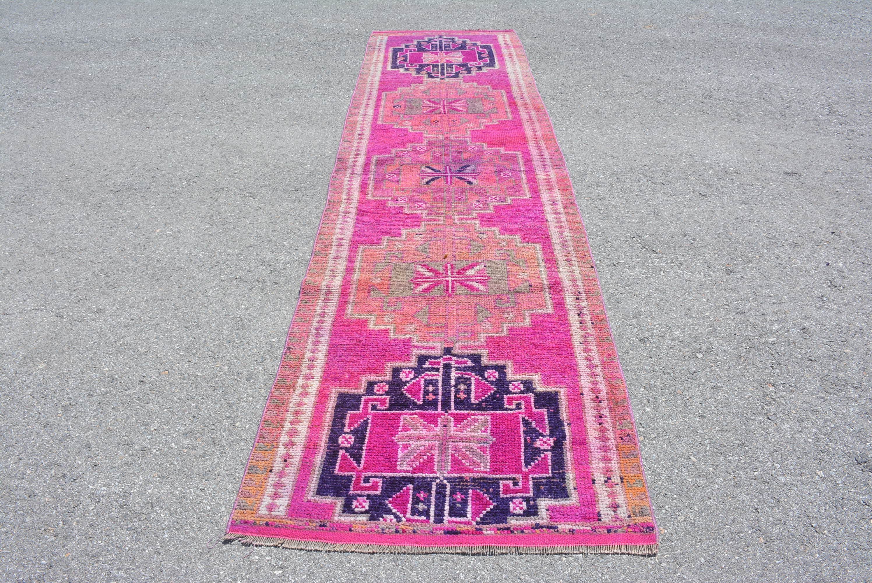 3.1x11.4 ft Runner Halı, Runner Halıları, Türk Halısı, Vintage Halı, Mutfak Halısı, Antika Halı, Anadolu Halıları, Türk Yolluk Halıları