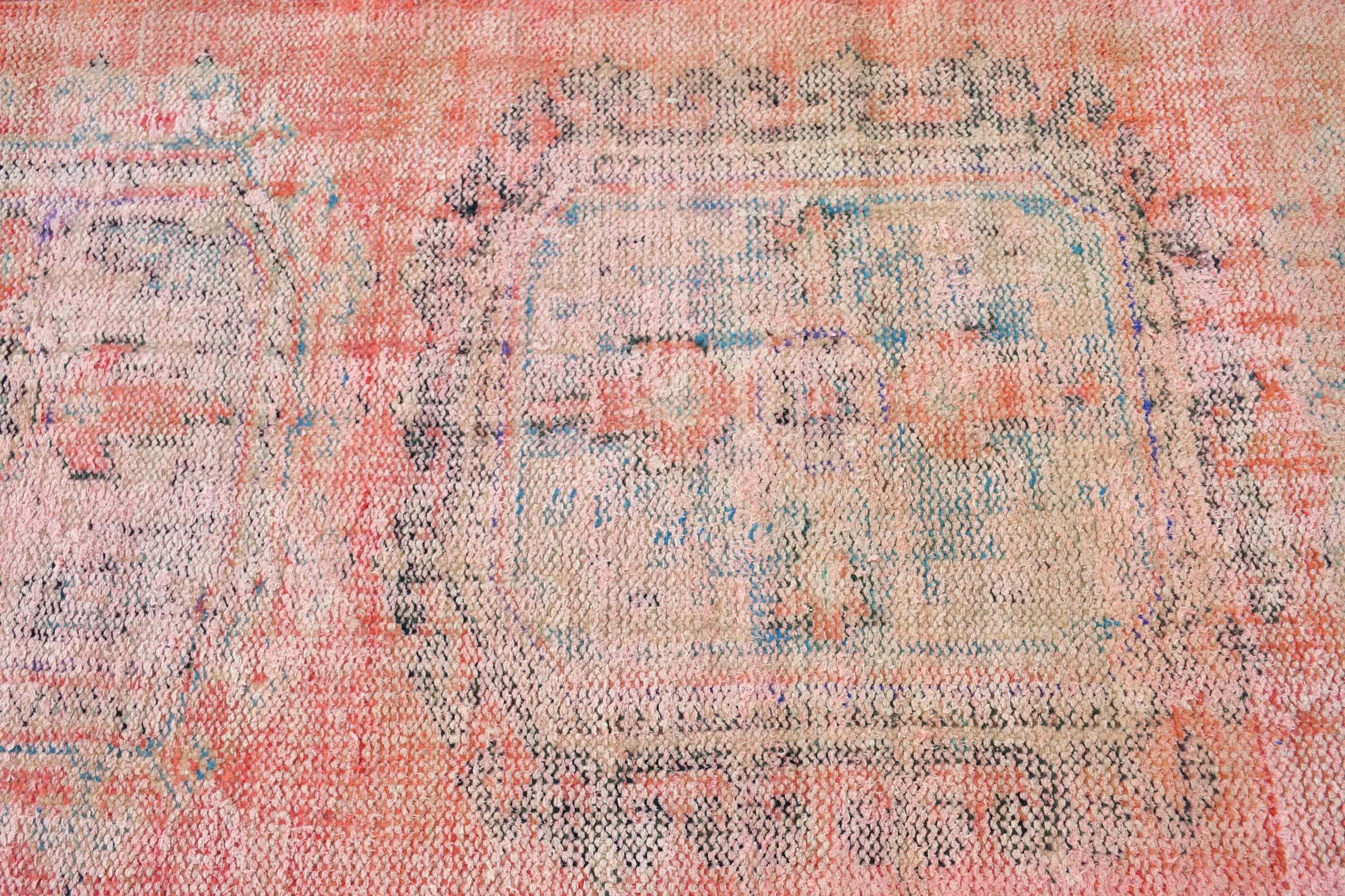 Kitchen Rug, 3x7.2 ft Accent Rug, Bedroom Rug, Rugs for Nursery, Turkish Rugs, Vintage Rug, Red Anatolian Rug, Antique Rug