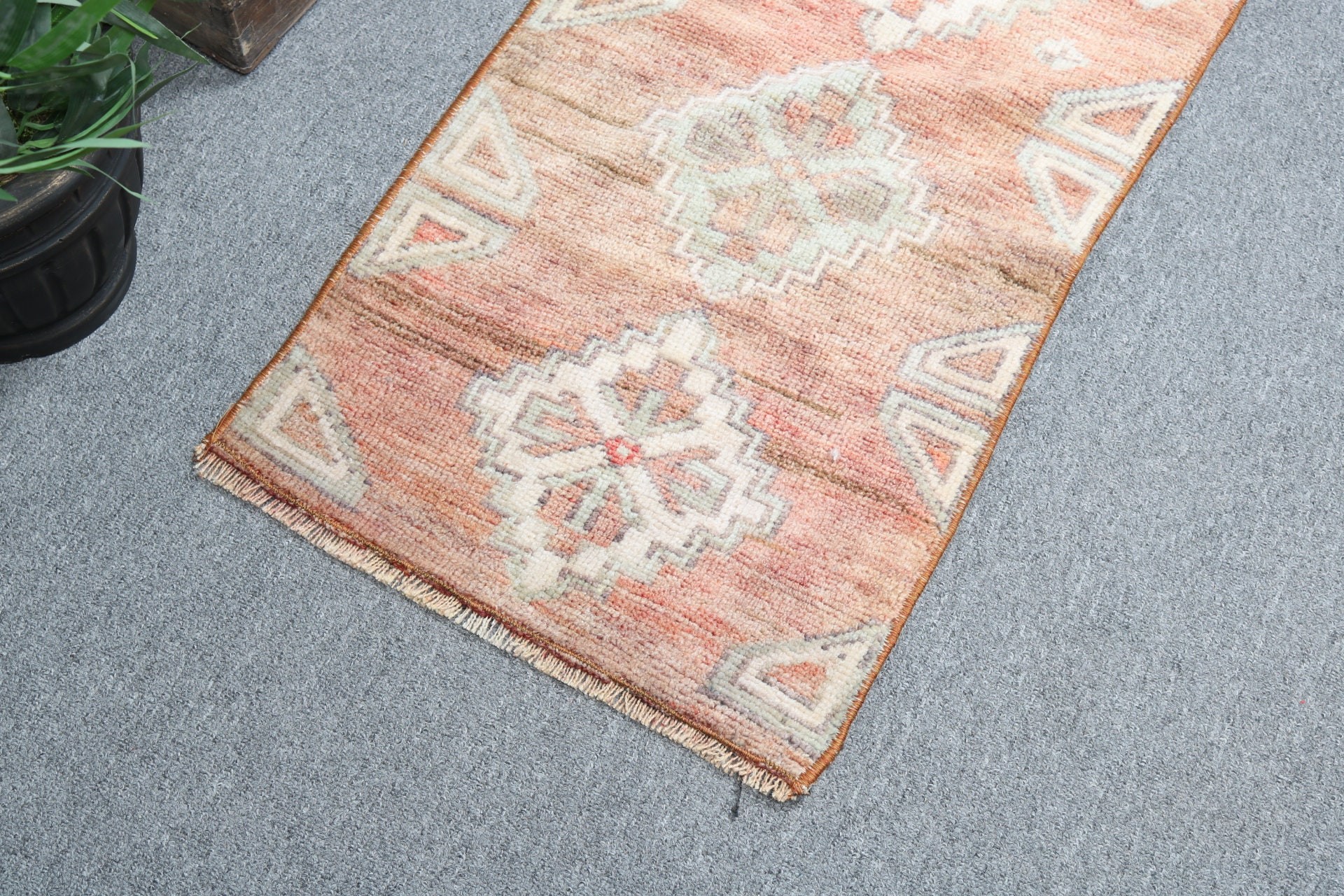 Outdoor Rugs, Bedroom Rugs, Turkish Rug, Modern Rug, Red Kitchen Rug, Small Area Rug, 1.4x2.5 ft Small Rugs, Small Vintage Rug, Vintage Rug