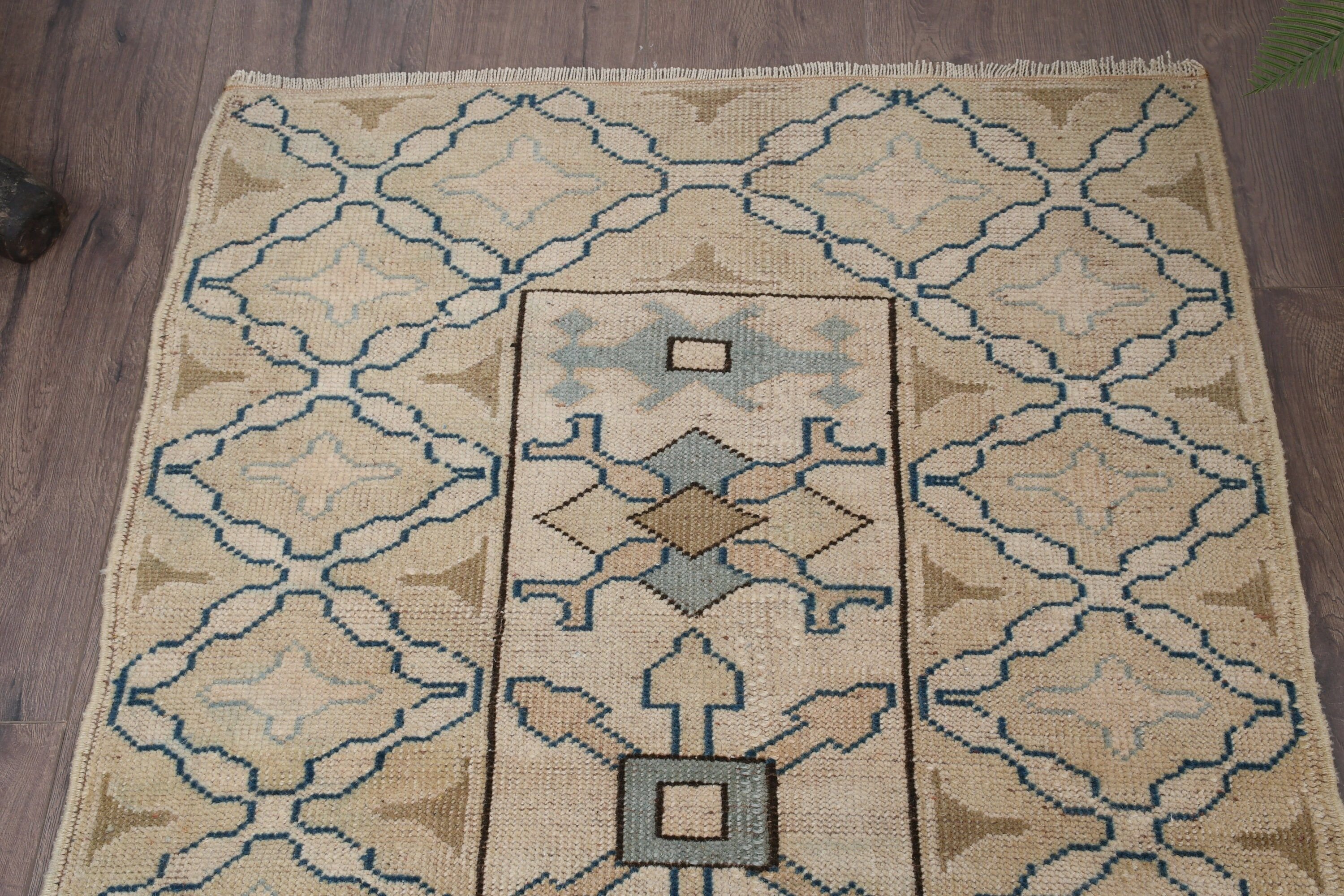 Vintage Rug, Anatolian Rugs, Rugs for Kitchen, Beige  2.8x4.4 ft Small Rug, Nursery Rug, Car Mat Rug, Turkish Rug, Wool Rug