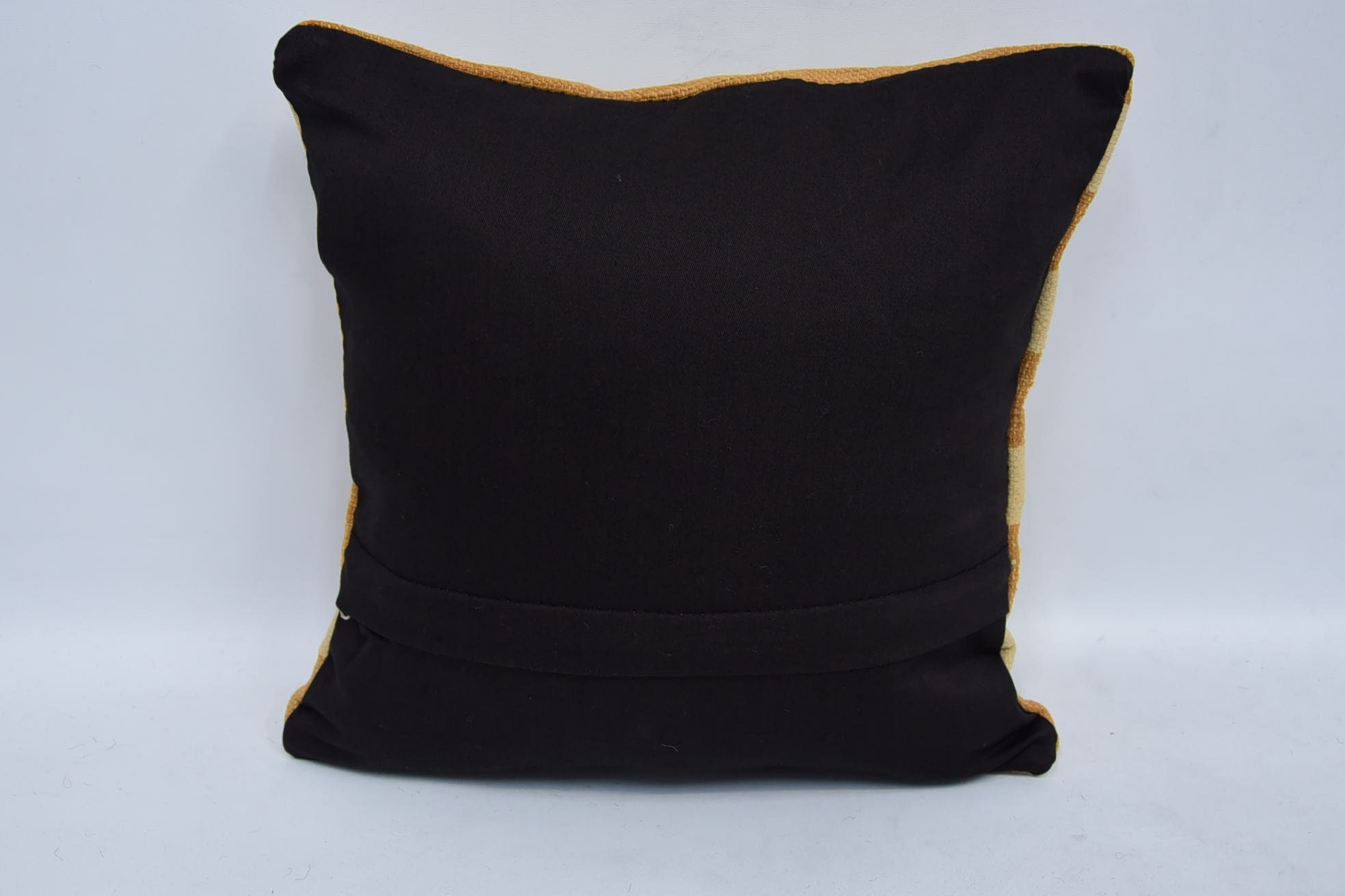 Boho Pillow Sham Cover, Kilim Cushion Sham, 12"x12" Beige Pillow Cover, Vintage Kilim Throw Pillow, Pastel Cushion, Car Pillow Case