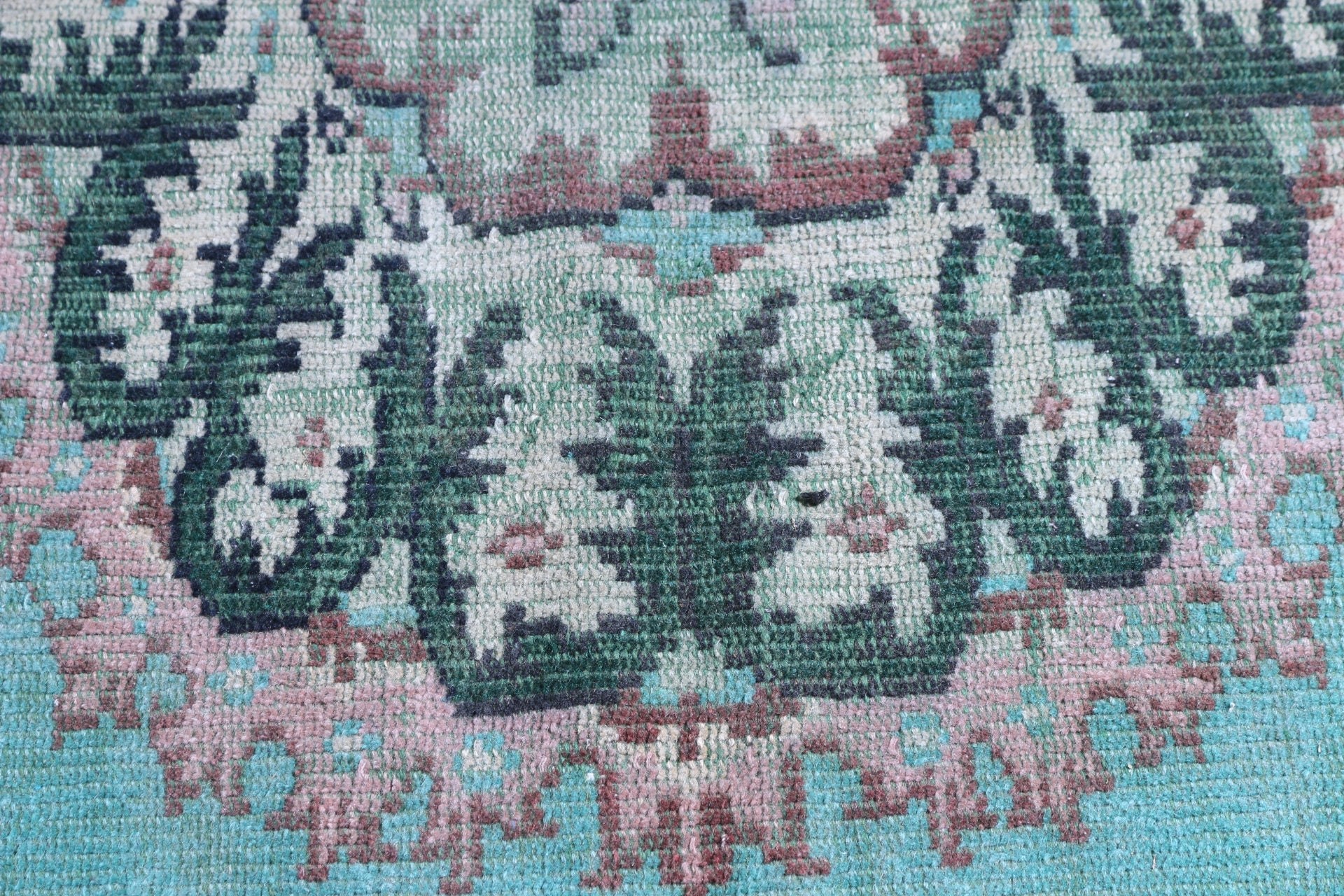 Dining Room Rug, Green Home Decor Rug, Cool Rug, Turkish Rugs, Living Room Rug, 6.2x9.3 ft Large Rug, Pale Rug, Vintage Rugs