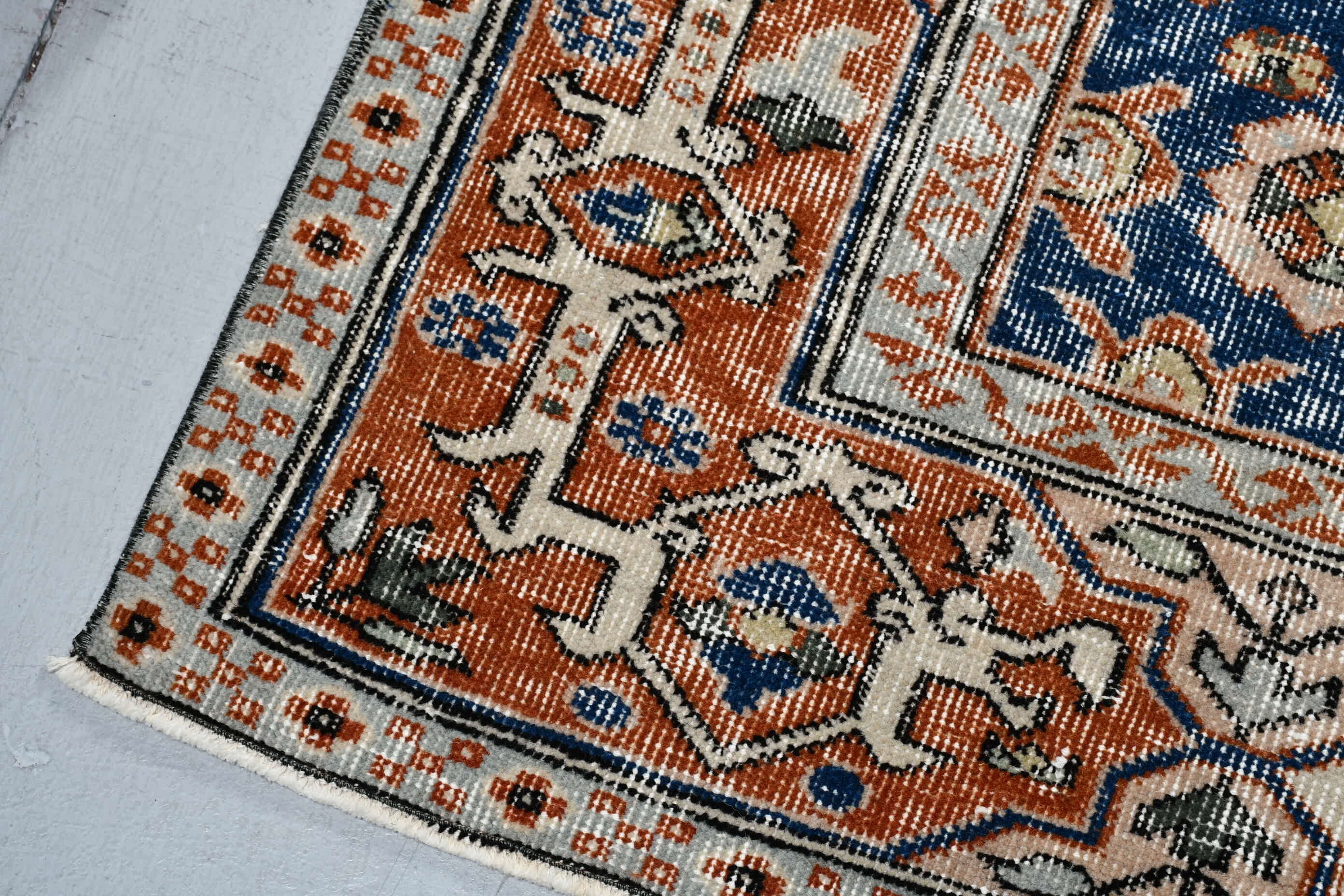 Mutfak Halıları, Yatak Odası Halısı, Kahverengi Oushak Halısı, Türk Halısı, Vintage Halılar, 4.1x6.5 ft Alan Halısı, Yer Halısı, Boho Alan Halısı Halıları, Mutfak Halısı