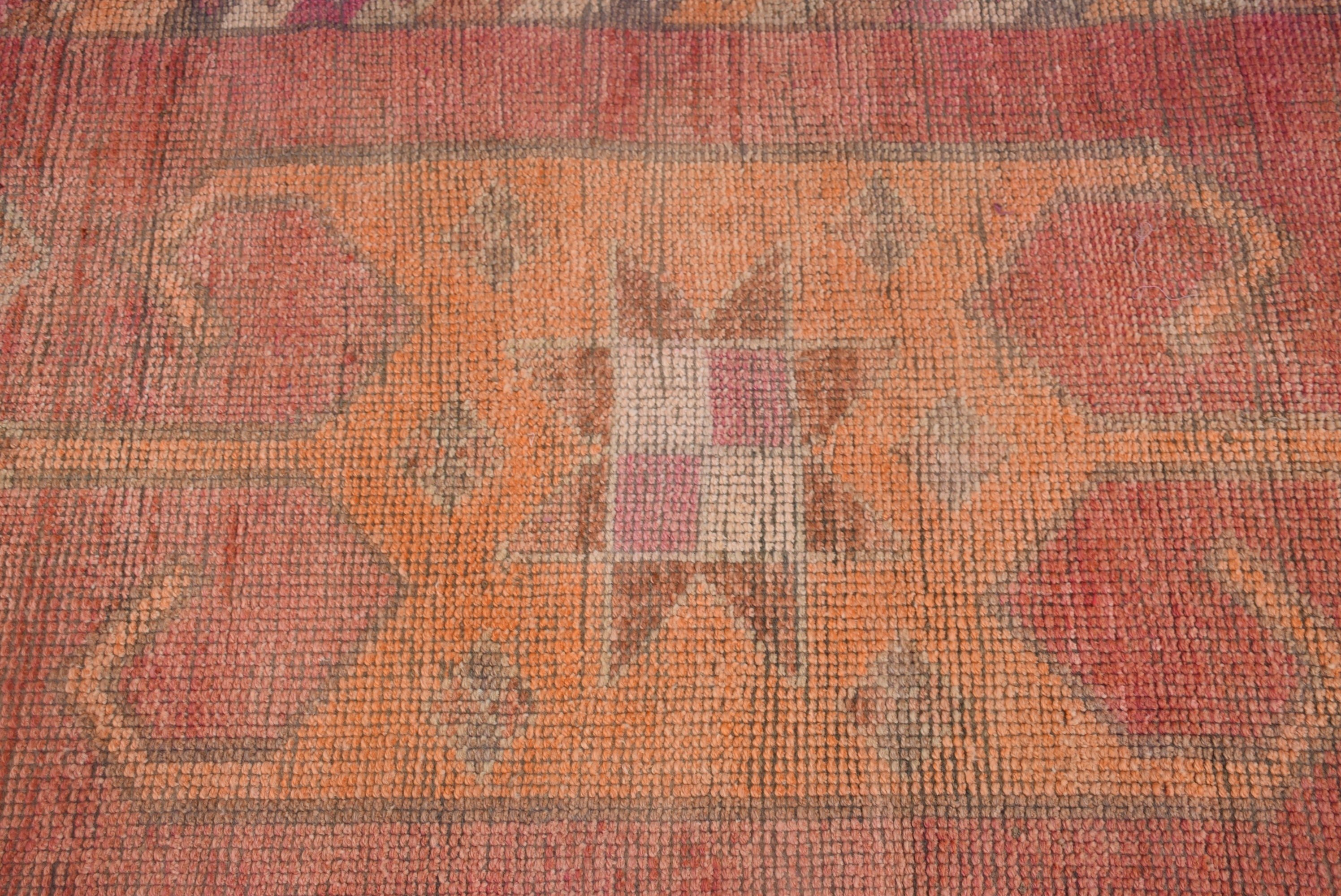 Red Home Decor Rug, Floor Rug, Corridor Rugs, 2.9x10.4 ft Runner Rug, Turkish Rug, Rugs for Runner, Stair Rugs, Bedroom Rugs, Vintage Rugs