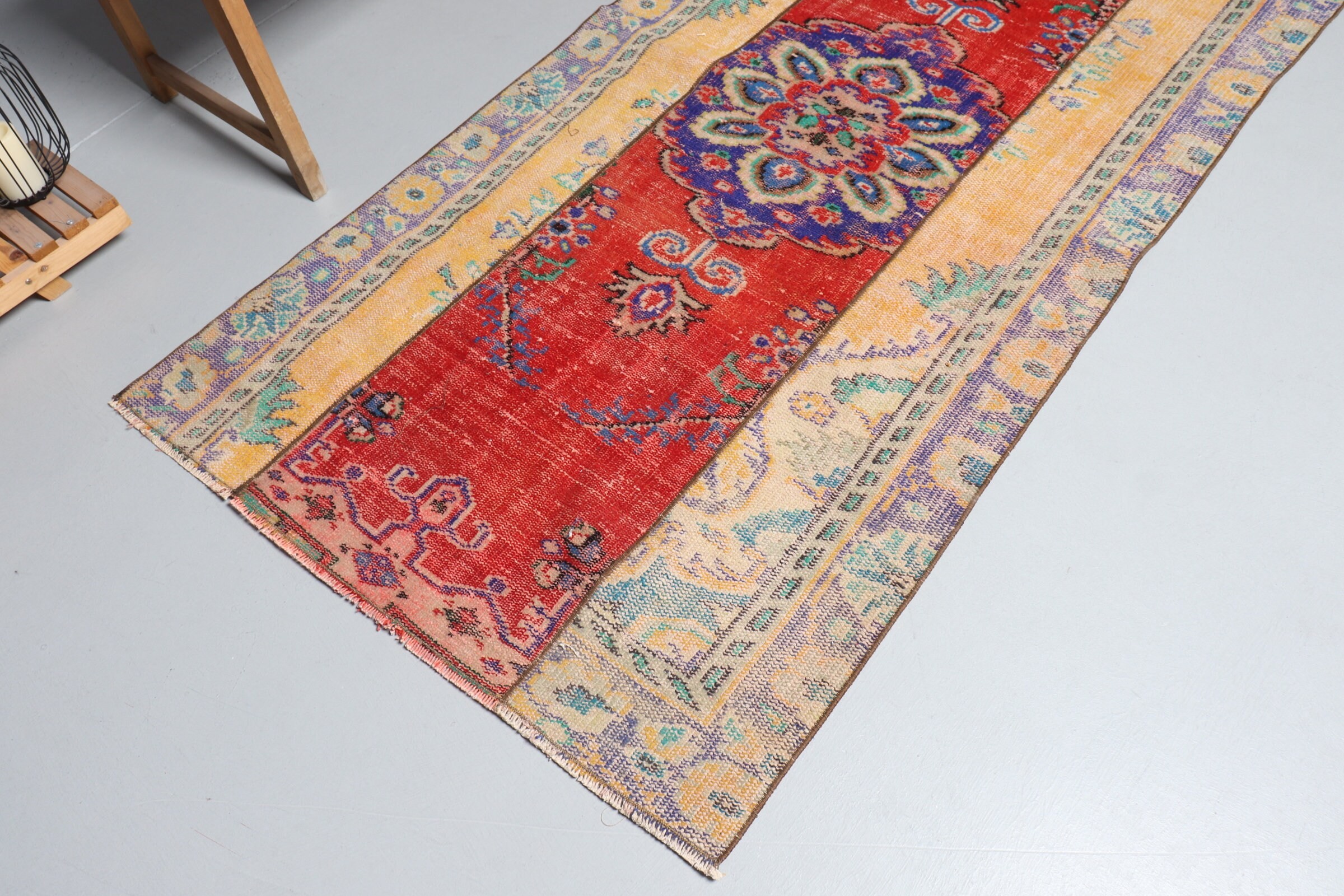 Kitchen Rug, Vintage Rugs, Old Rug, 3.7x7.2 ft Area Rugs, Bedroom Rug, Turkish Rug, Red Bedroom Rug, Floor Rugs, Cute Rug, Rugs for Nursery