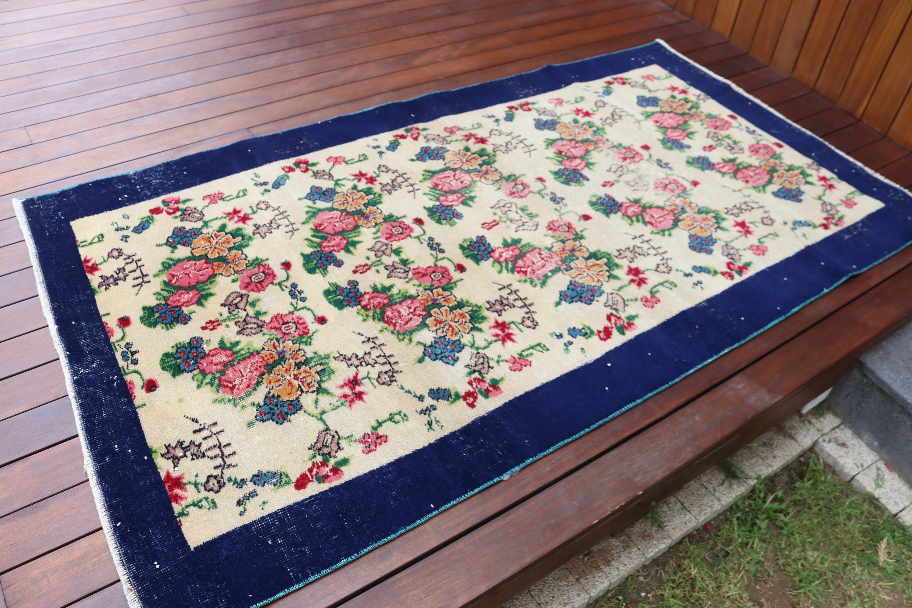 Boho Halı, Nötr Halı, 3.6x6.4 ft Accent Halı, Mutfak Halısı, Bej Lüks Halılar, Vintage Halılar, Yatak Odası Halıları, Türk Halıları, Yatak Odası Halıları