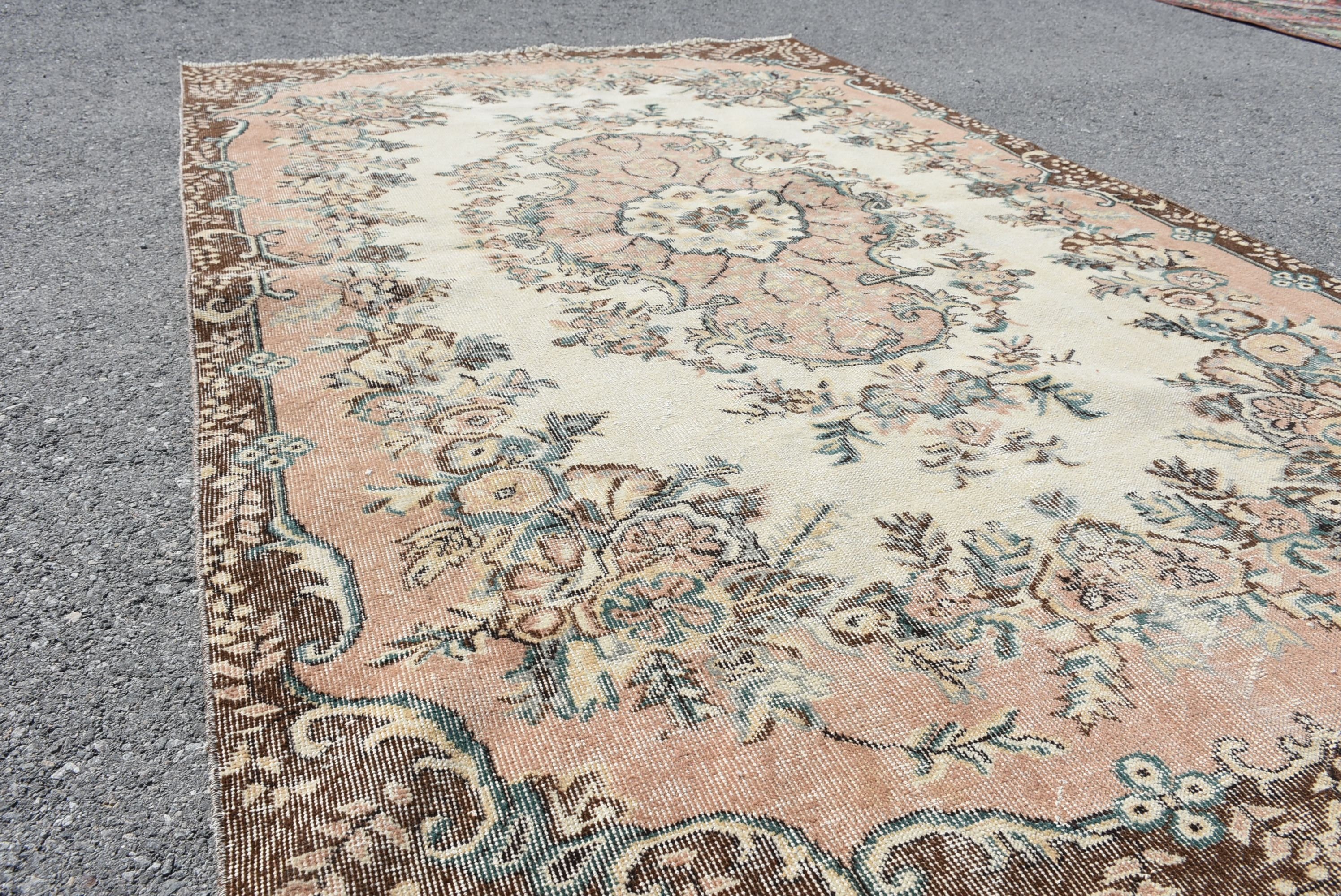 Old Rugs, Vintage Rugs, Bedroom Rugs, 5.6x8.9 ft Large Rug, Turkish Rug, Beige Home Decor Rug, Living Room Rug, Home Decor Rugs, Salon Rug