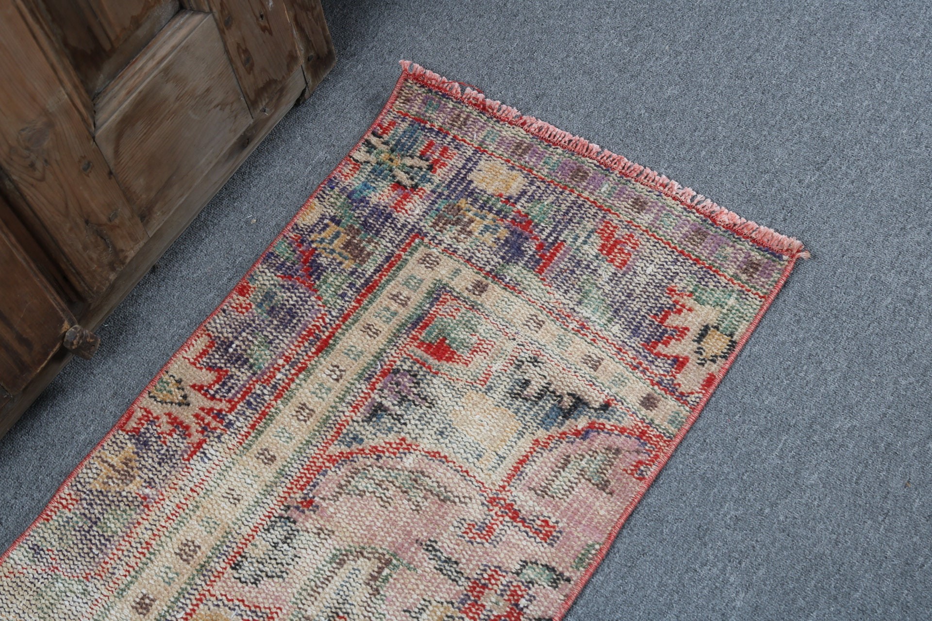 Modern Rug, Anatolian Rugs, Beige Antique Rug, 1.5x3.1 ft Small Rugs, Luxury Rug, Turkish Rugs, Vintage Rug, Small Area Rugs, Door Mat Rugs