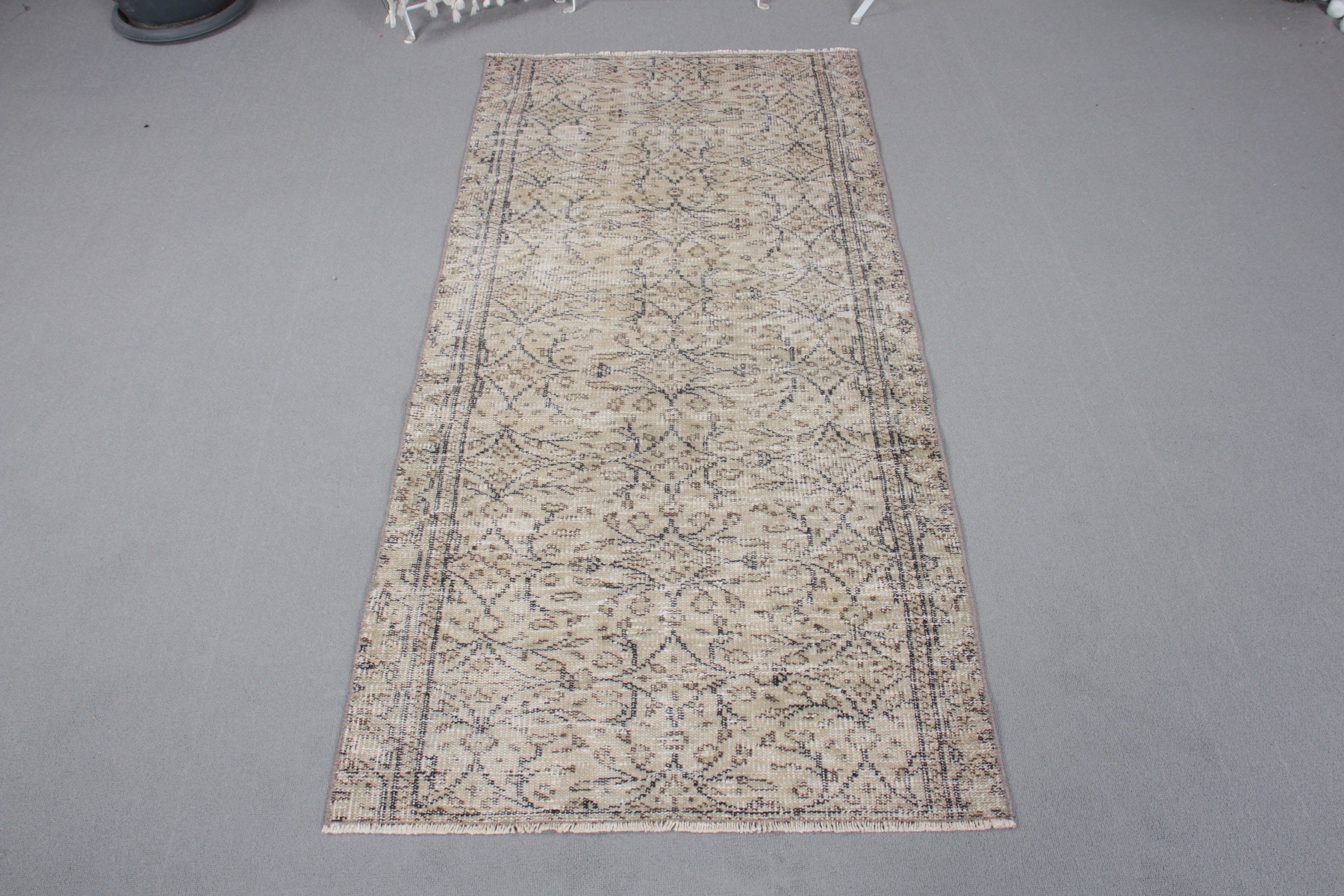 Duvara Asılı Halı, Nötr Halılar, Vintage Halı, Mutfak Halısı, Bej 2.6x5.5 ft Küçük Halılar, Modern Halılar, Türk Halısı, Boho Halıları