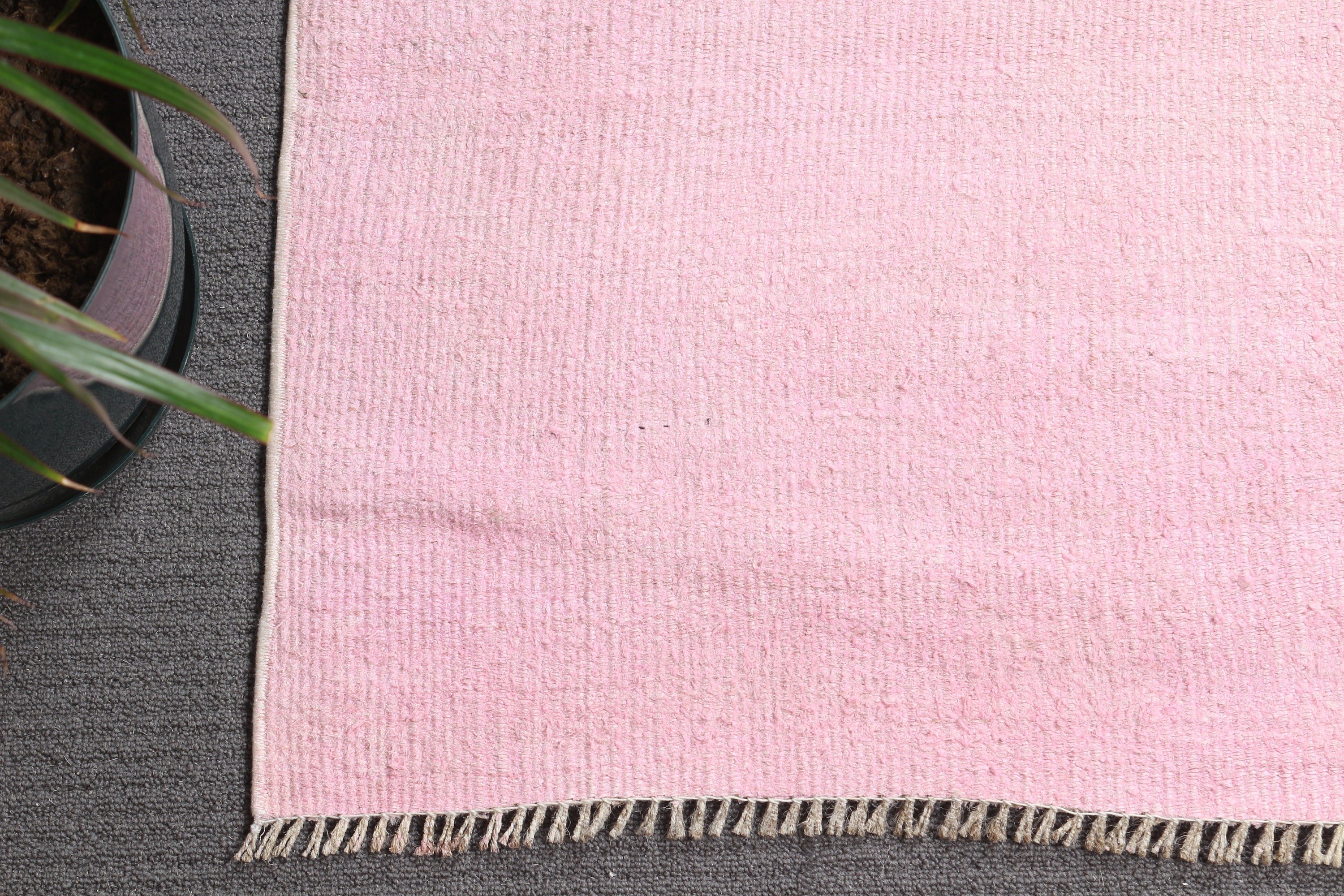 Wool Rug, Turkish Rug, Nursery Rug, 1.6x3.6 ft Small Rugs, Rugs for Kitchen, Vintage Rugs, Bathroom Rugs, Bedroom Rug, Pink Anatolian Rugs
