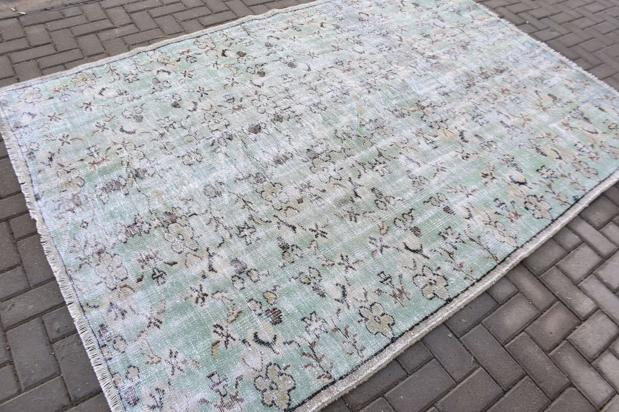 Living Room Rug, Vintage Rug, Rugs for Salon, Dining Room Rug, 5.8x8.8 ft Large Rug, Turkish Rug, Bohemian Rug, Oushak Rug, Antique Rug