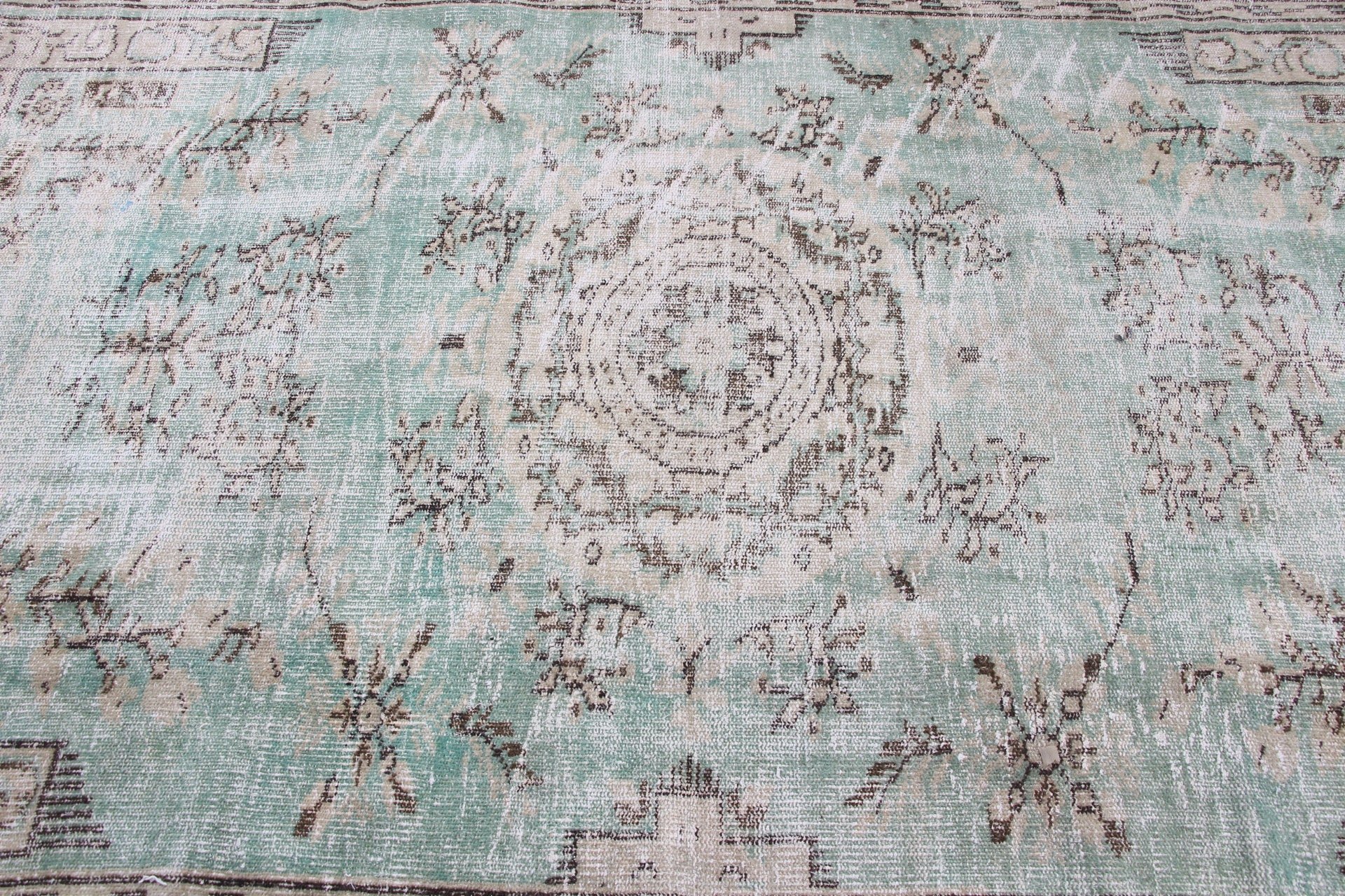 Cool Rugs, Salon Rugs, Turkish Rug, 5.5x8.7 ft Large Rug, Rugs for Living Room, Bedroom Rugs, Vintage Rugs, Floor Rug, Green Wool Rug