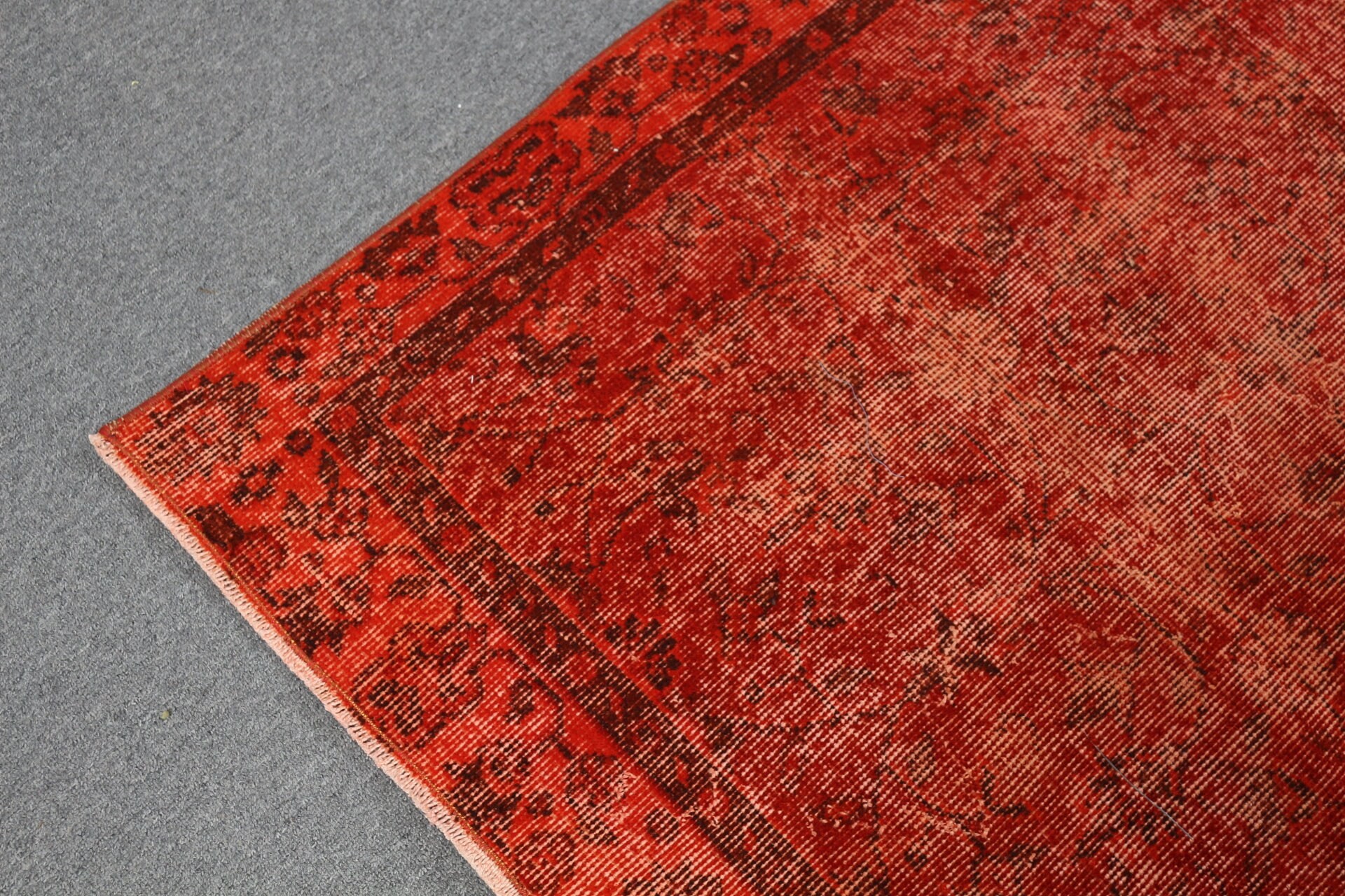 Yün Halı, Yatak Odası Halıları, Türk Halıları, 3,5x6,3 ft Accent Halı, Vintage Halı, Kırmızı Oryantal Halılar, Anadolu Halısı, Yatak Odası Halıları, Çocuk Halıları