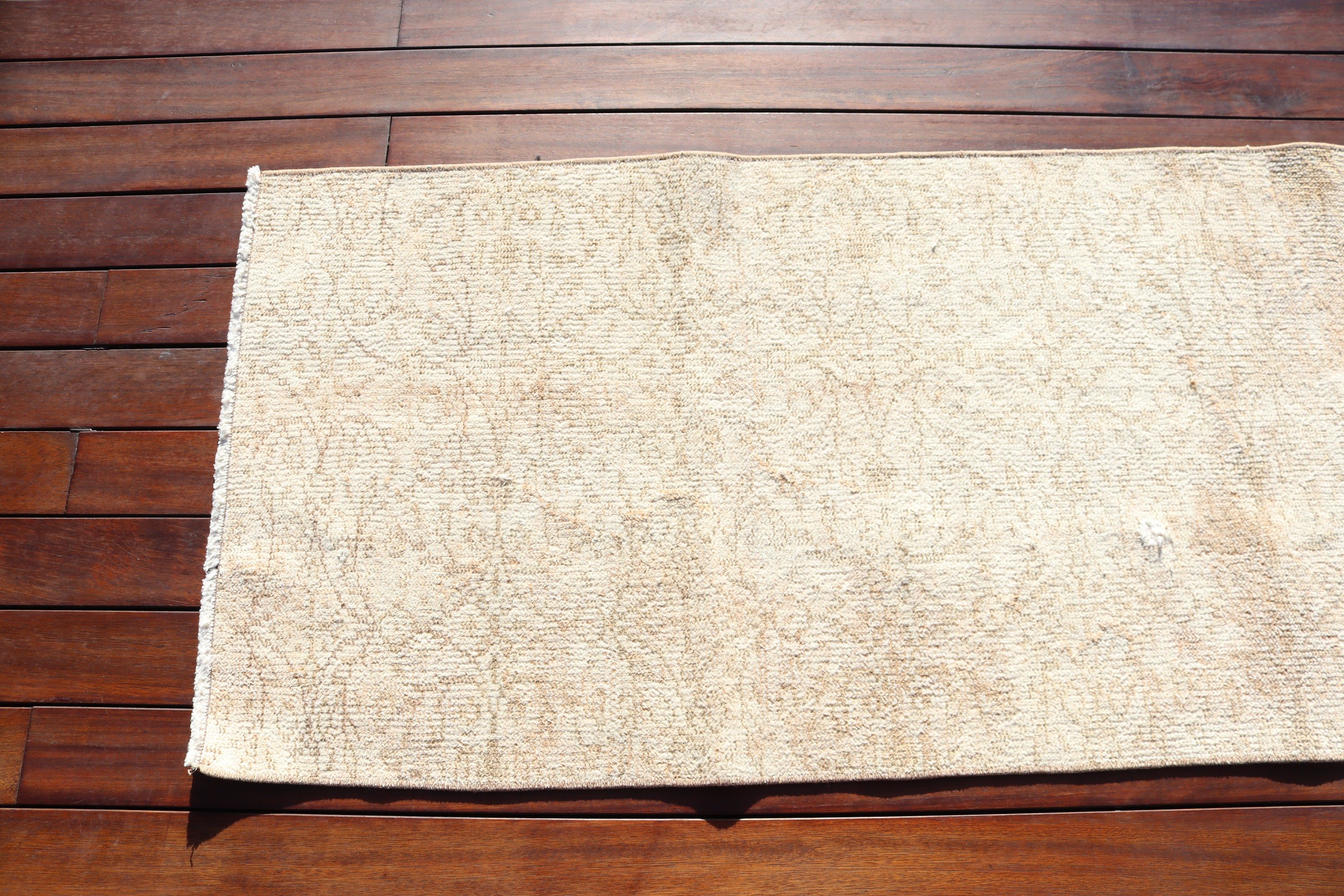 Kitchen Rugs, Beige Antique Rug, Vintage Rug, Beni Ourain Runner Rugs, Turkish Rugs, 2.2x7.2 ft Runner Rug, Corridor Rugs