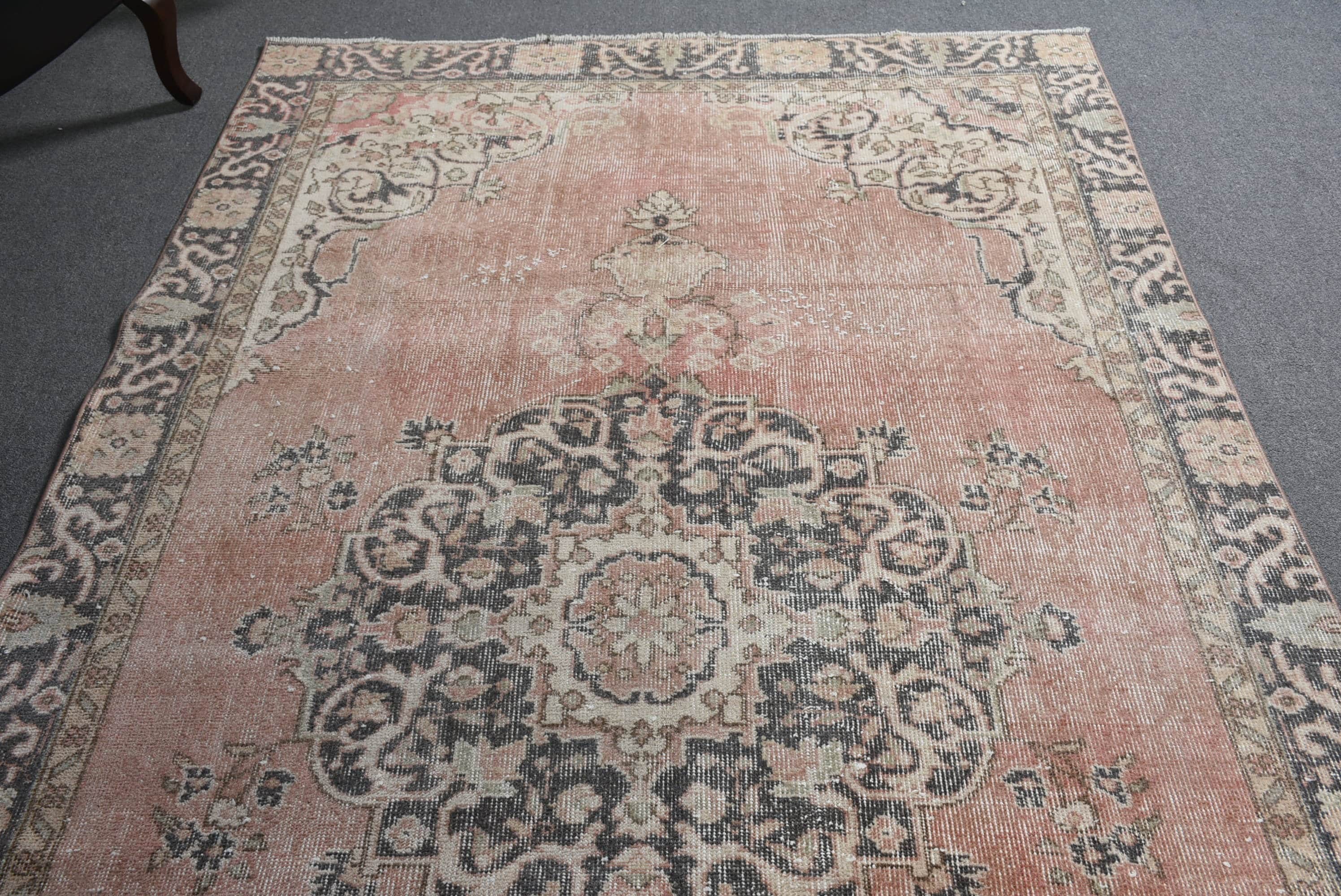 5.7x9.8 ft Büyük Halı, Kırmızı Anadolu Halısı, Türk Halıları, Mutfak Halıları, Yer Halısı, Yatak Odası Halısı, Vintage Halı, Oturma Odası Halısı, Eklektik Halı