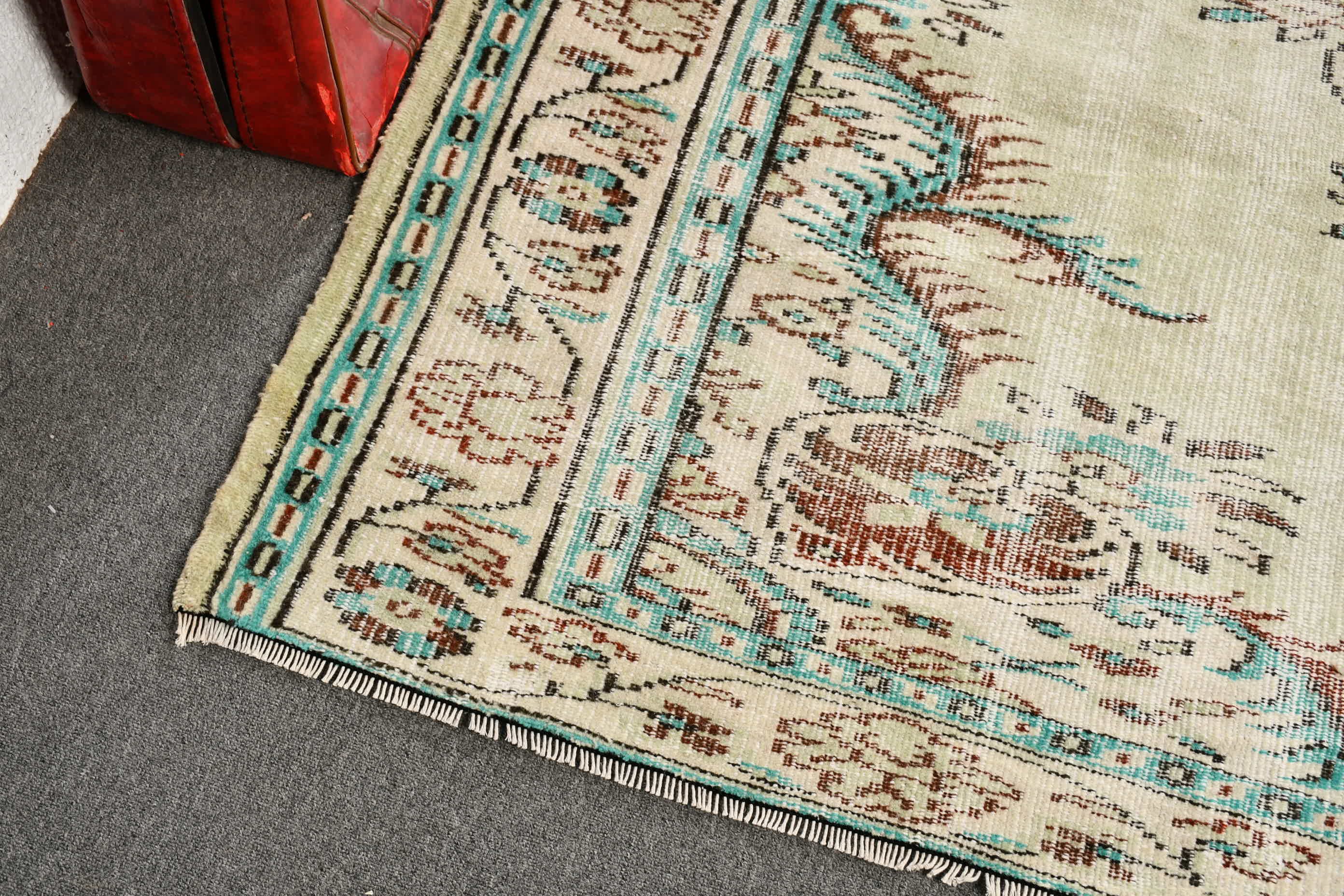 Living Room Rugs, 5.7x8.1 ft Large Rugs, Bedroom Rug, Vintage Rug, Turkish Rug, Green Antique Rug, Kitchen Rug, Dorm Rug