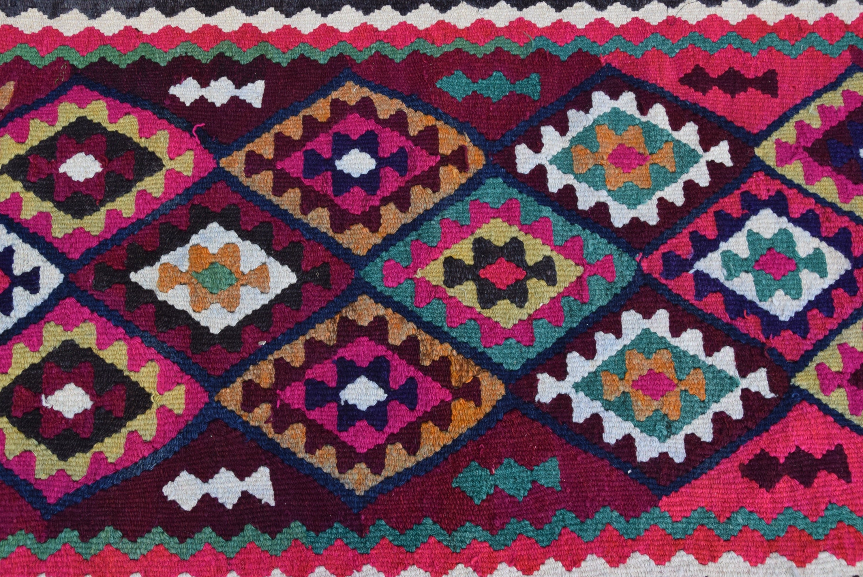 Kilim, Turkish Rug, 2.8x9.3 ft Runner Rugs, Pink Anatolian Rug, Hallway Rugs, Vintage Rug, Stair Rug, Floor Rugs, Art Rug, Moroccan Rug