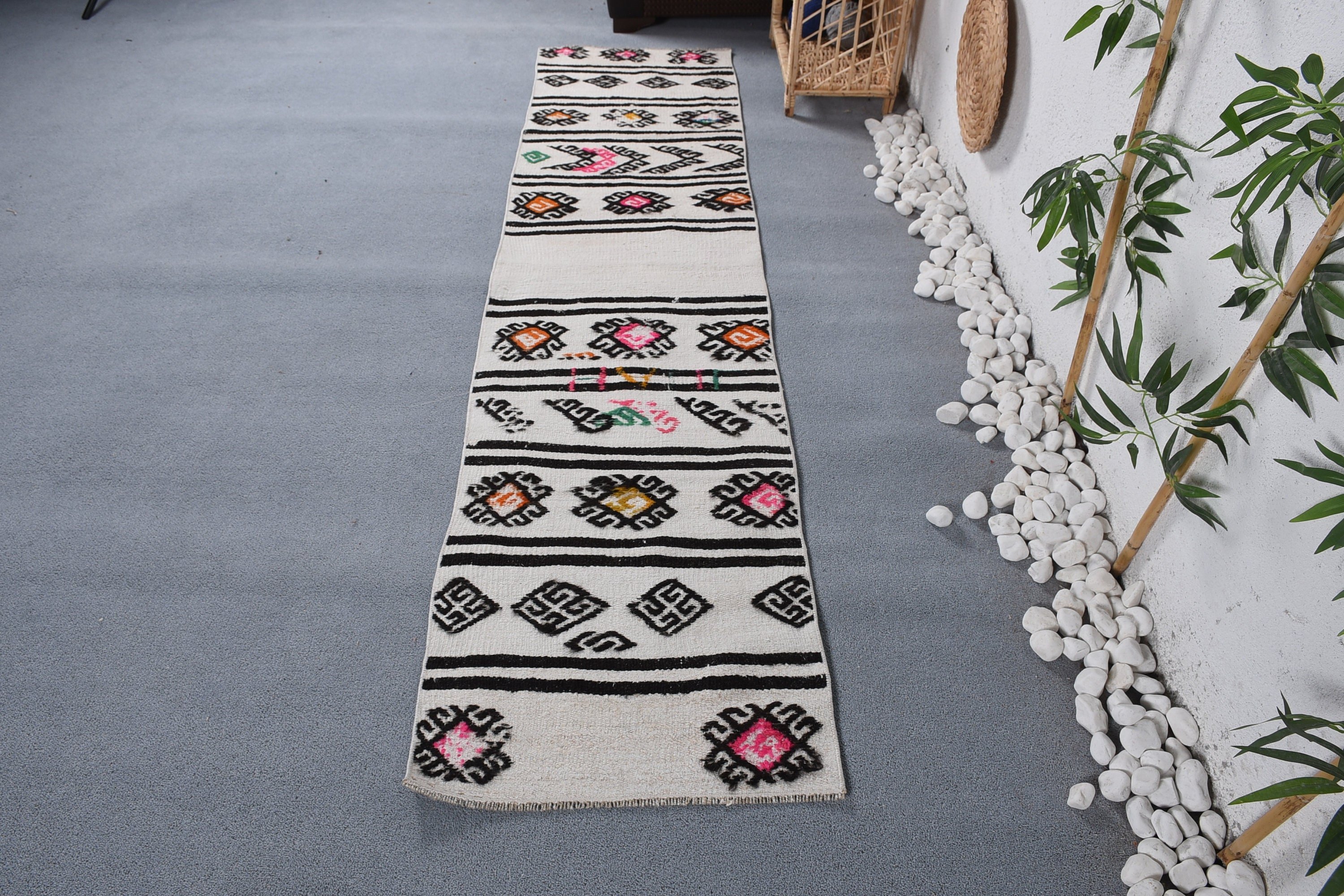 Vintage Rug, Kitchen Rug, Home Decor Rug, Rugs for Kitchen, 1.9x7.9 ft Runner Rug, Tribal Rug Runner Rugs, Bohemian Rug, Turkish Rugs