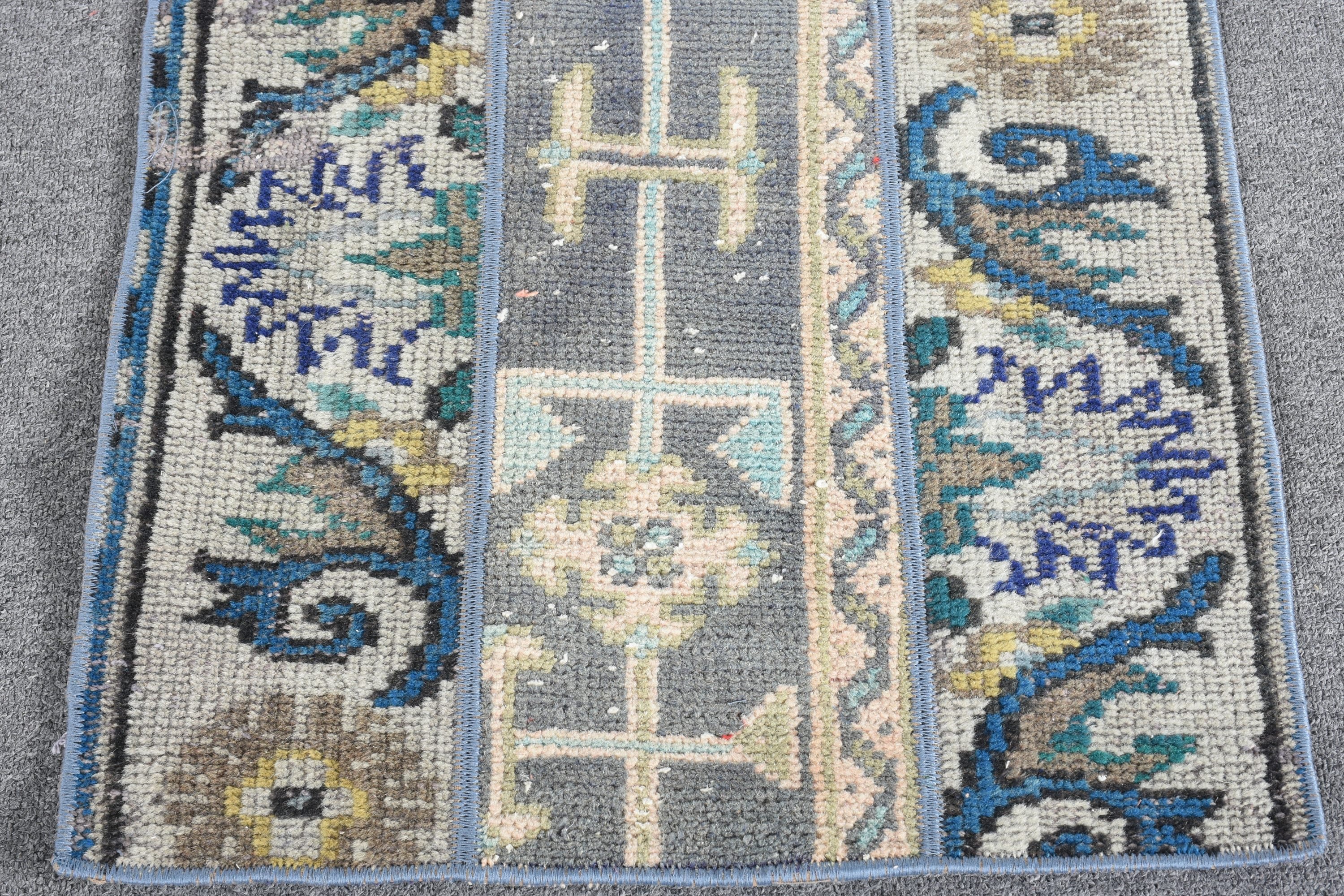 1.6x3.2 ft Küçük Halı, Türk Halıları, Yer Halısı, Yatak Odası Halısı, Gri Fas Halısı, Mutfak Halıları, Banyo Halıları, Vintage Halı, Oryantal Halılar