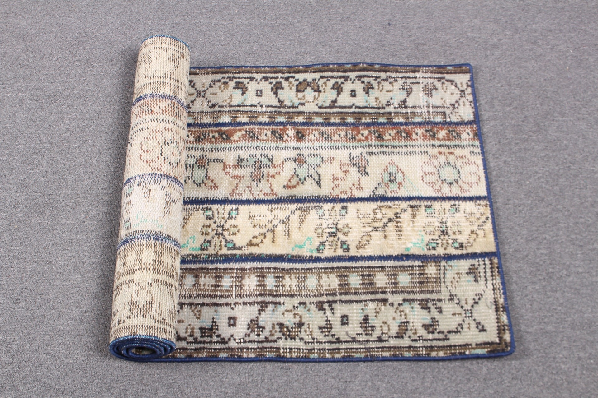 Soluk Halı, Bej Yatak Odası Halısı, Türk Halısı, 1.8x4.8 ft Küçük Halılar, Mutfak Halısı, Vintage Halılar, Fas Halısı, Oryantal Halı, Banyo Halısı