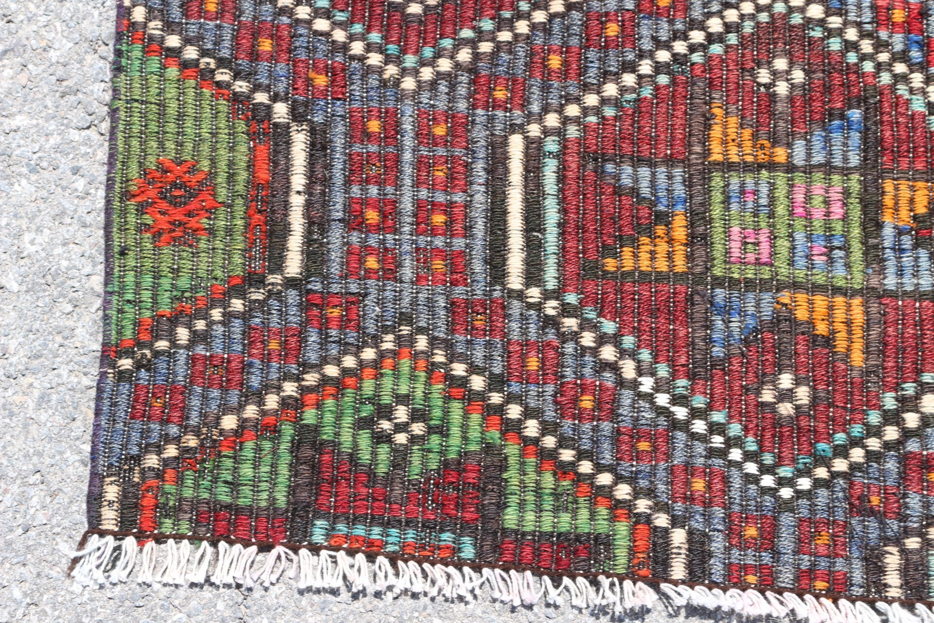 Kilim, Mutfak Halısı, Yün Halı, Oushak Halısı, Kahverengi Oushak Halısı, Türk Halısı, Yatak Odası Halısı, Vintage Halı, Doğal Halılar, 2,9x5,2 ft Accent Halı