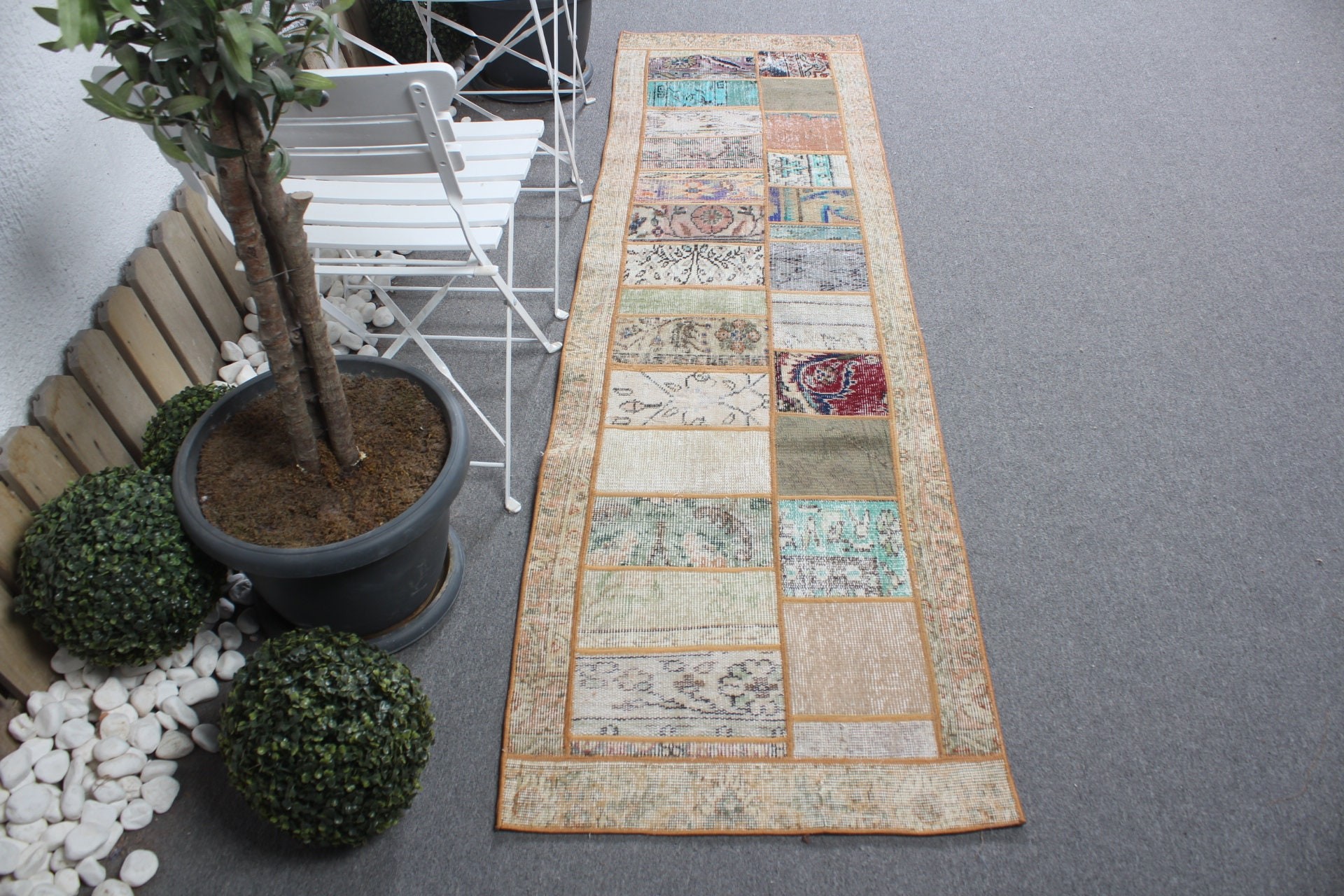 Koridor Halıları, Vintage Halılar, Bej Fas Halıları, Yün Halı, Türk Halısı, Sessiz Halılar, Aztek Halıları, 2,3x8 ft Yolluk Halıları, Mutfak Halıları