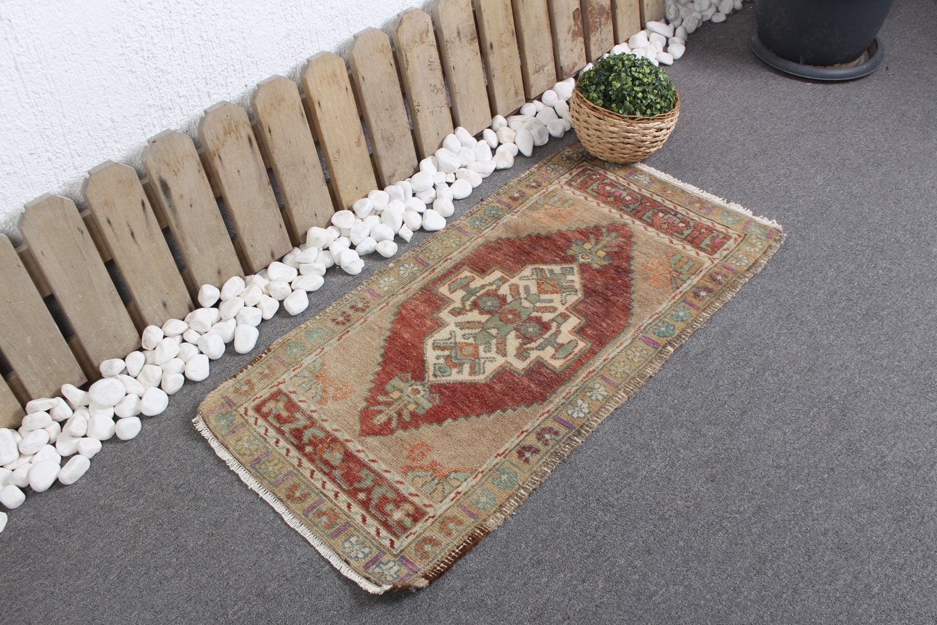 Yatak Odası Halıları, Fas Halısı, Vintage Halı, 1.7x3.4 ft Küçük Halı, Çocuk Halısı, Yatak Odası Halıları, Mor Zemin Halısı, Doğal Halı, Türk Halısı