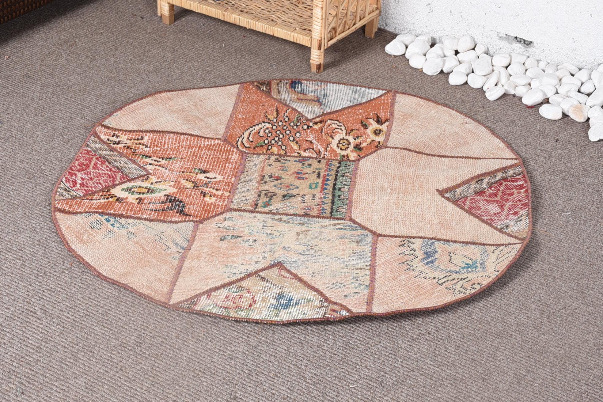 Rugs for Bedroom, 3.3x3.3 ft Small Rug, Colorful Rug, Nomadic Rugs, Floor Rugs, Wall Hanging Rugs, Turkish Rug, Kitchen Rugs, Vintage Rug