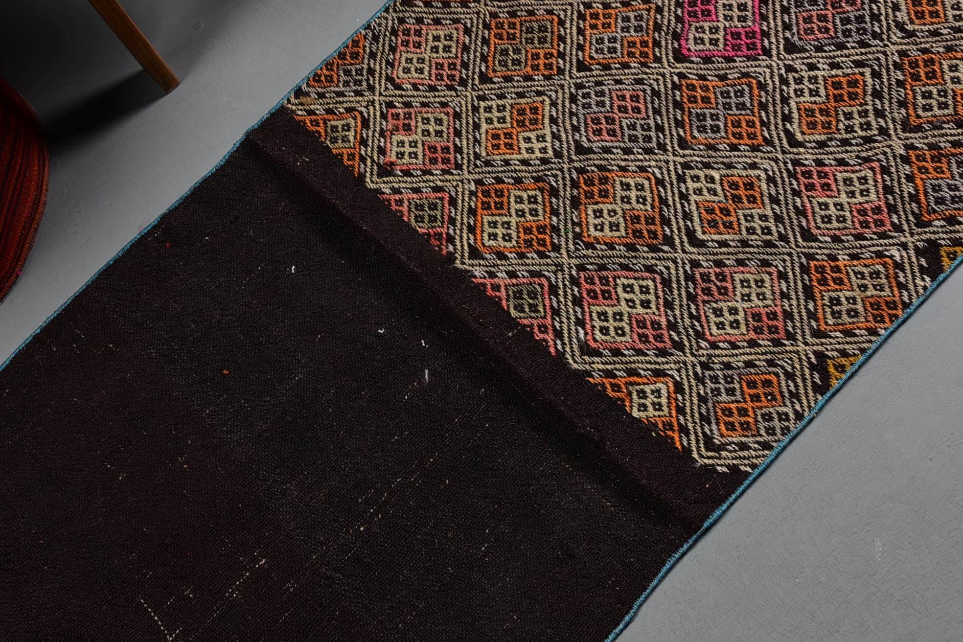 Kitchen Rug, Vintage Rugs, Oriental Rug, Hallway Rug, Rugs for Stair, Turkish Rug, Handwoven Rug, 2.3x6.2 ft Runner Rug, Kilim, Floor Rugs